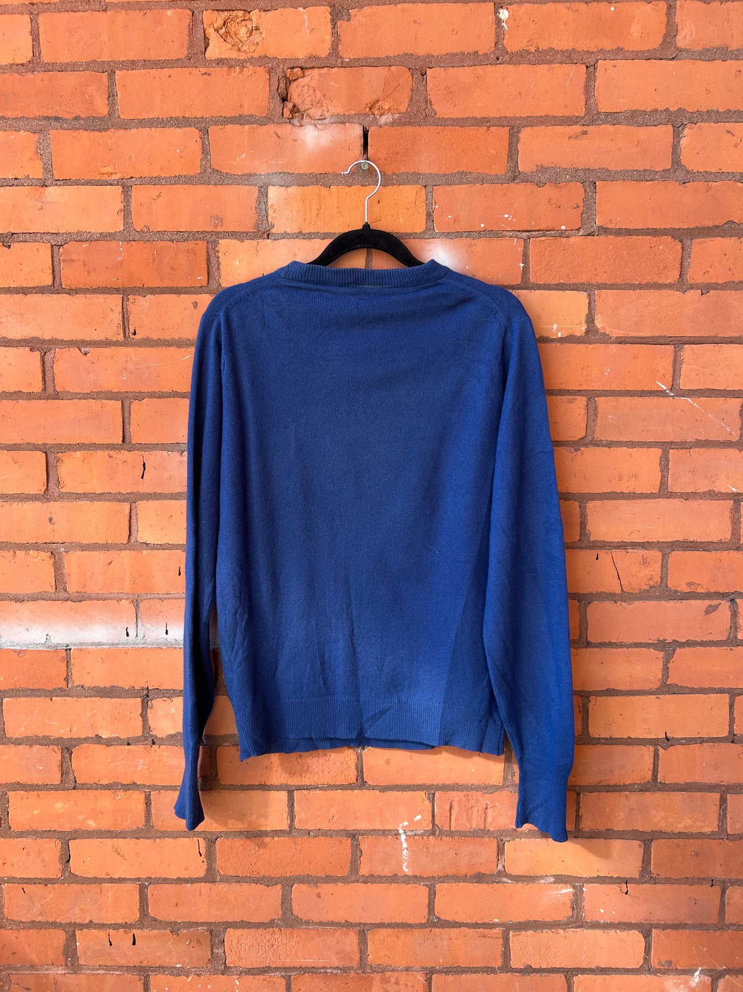 90’s Vintage Blue Cashmere Sweater / Size M