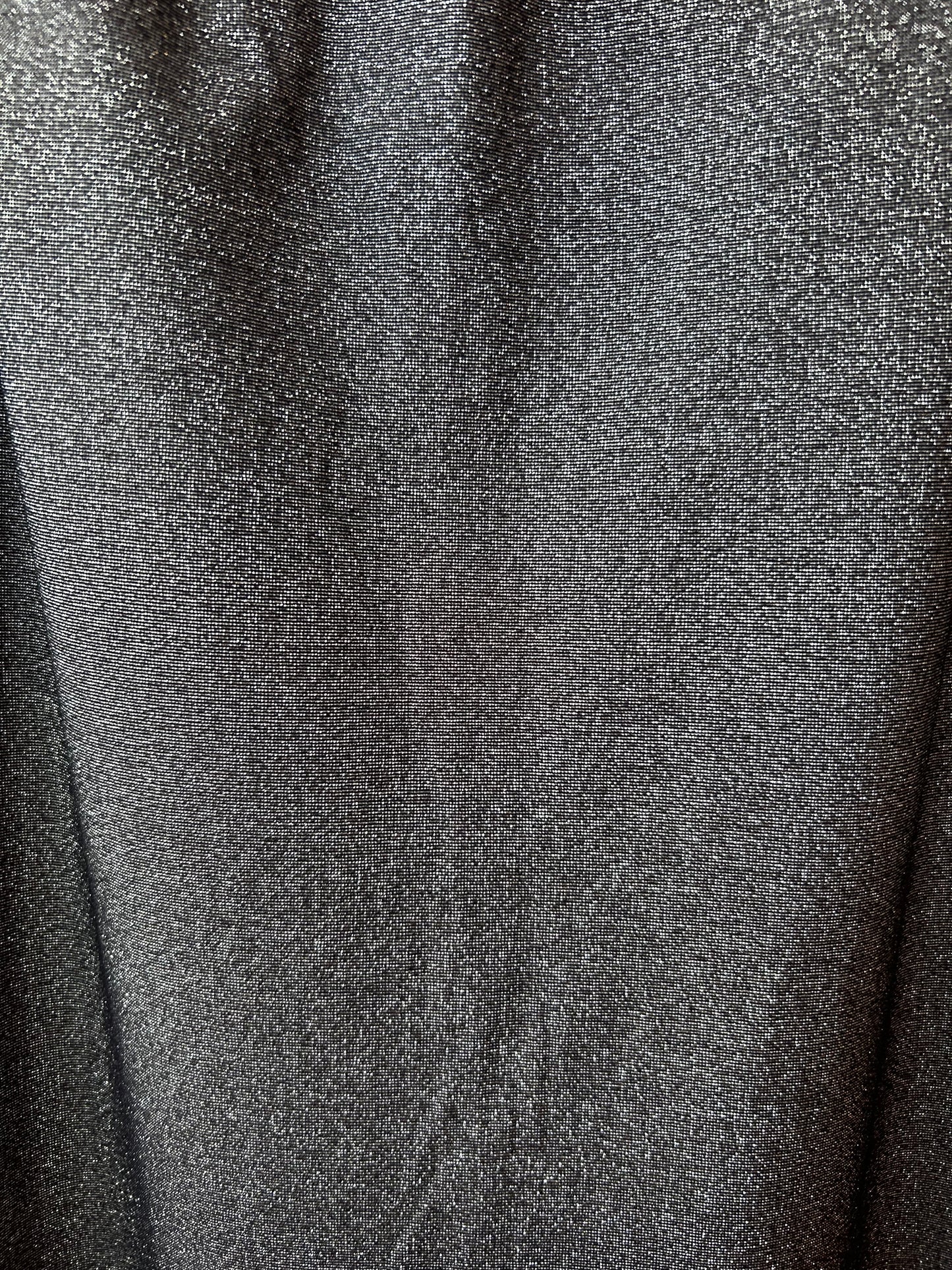 90’s Vintage Silver Metallic Maxi Dress / Size 10-12