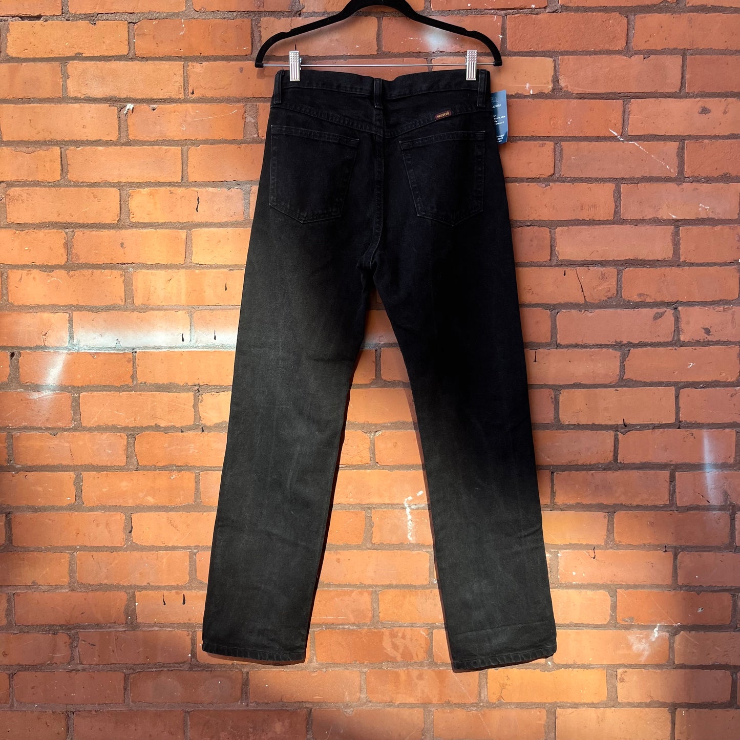 90’s Vintage Faded Black Mid Rise Jeans / 30 Waist