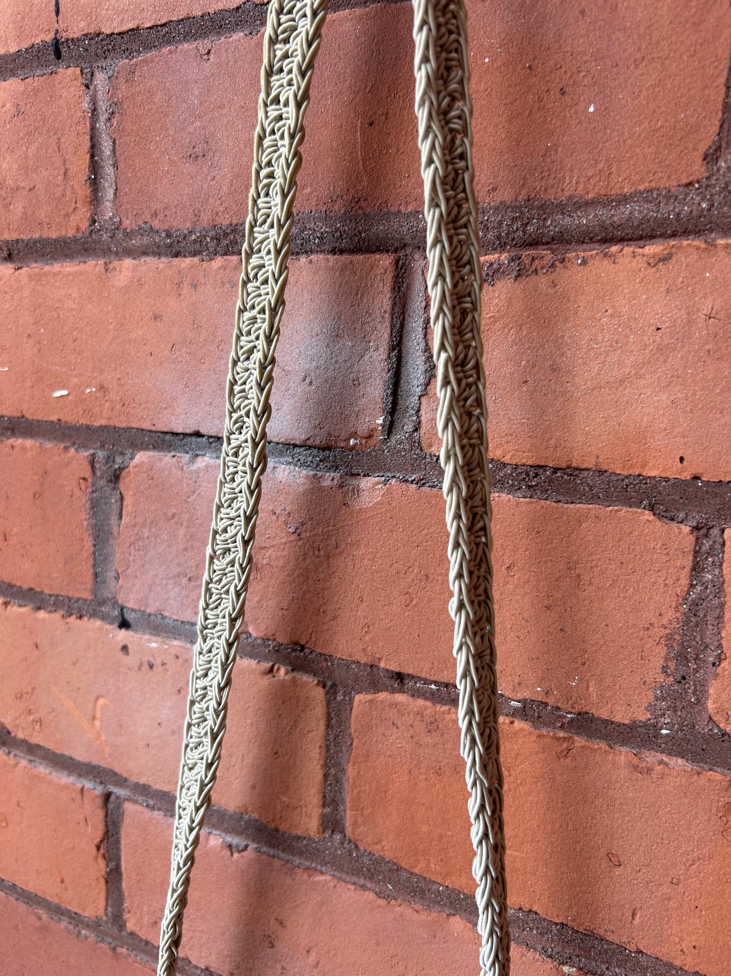 90’s Vintage Beige Crotchet Crossbody Purse