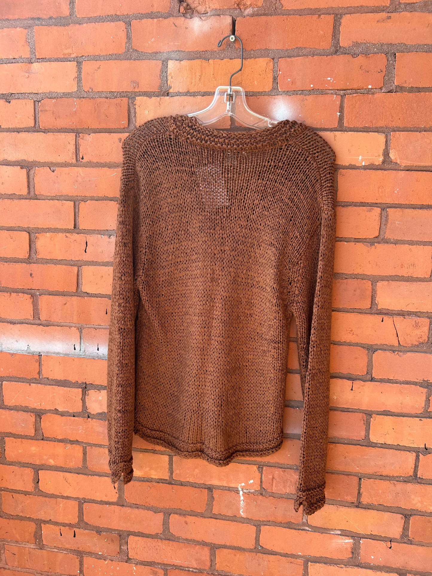 90’s Vintage Cinnamon Crotchet Style Sweater / Size S