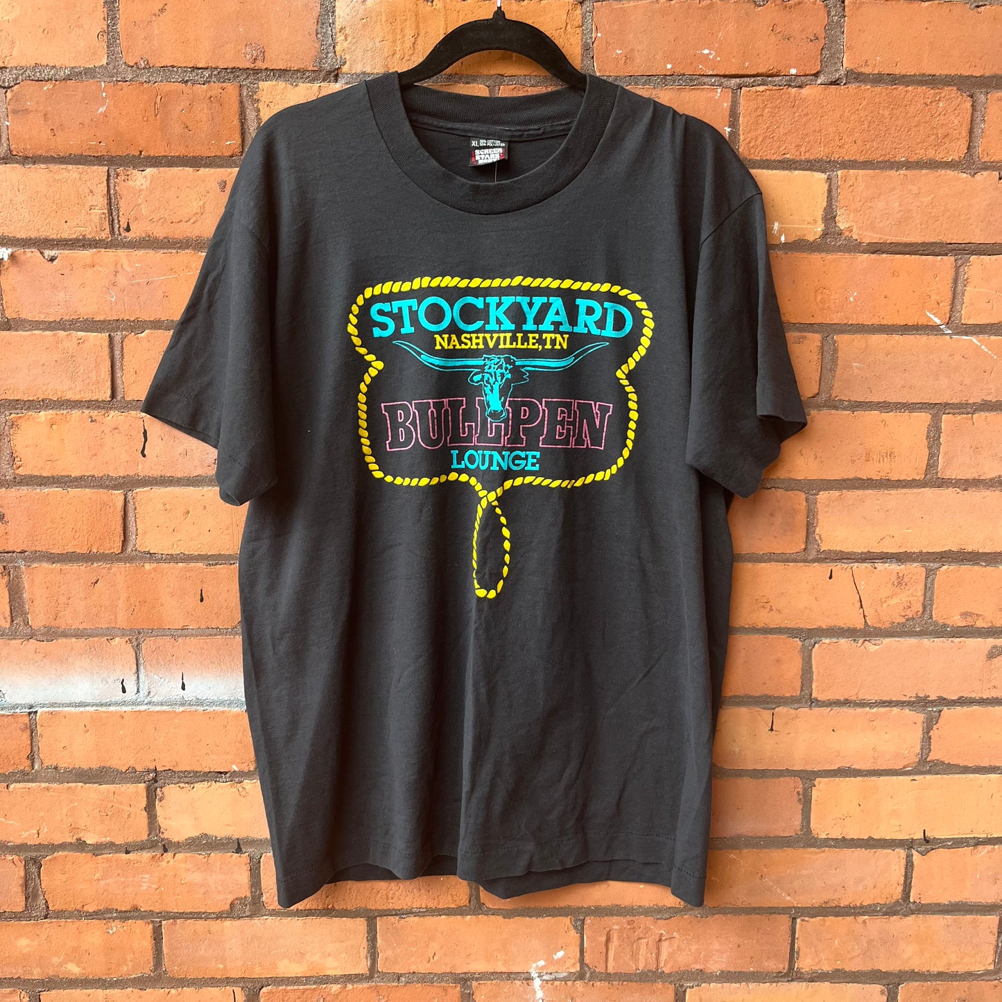 80’s Vintage Nashville Western Bullpen Tee / Size XL