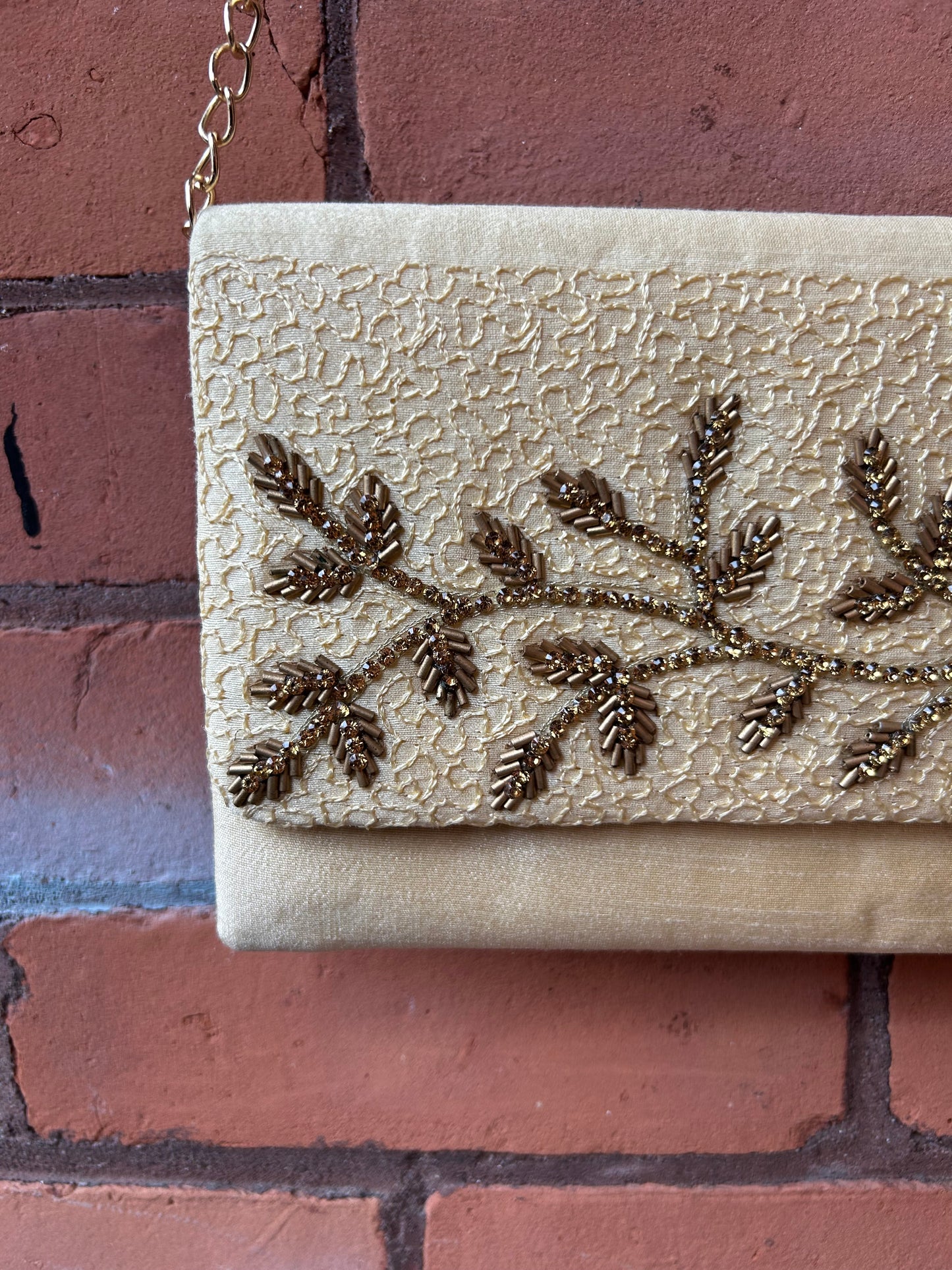 70’s Vintage Gold Beaded Chain Purse