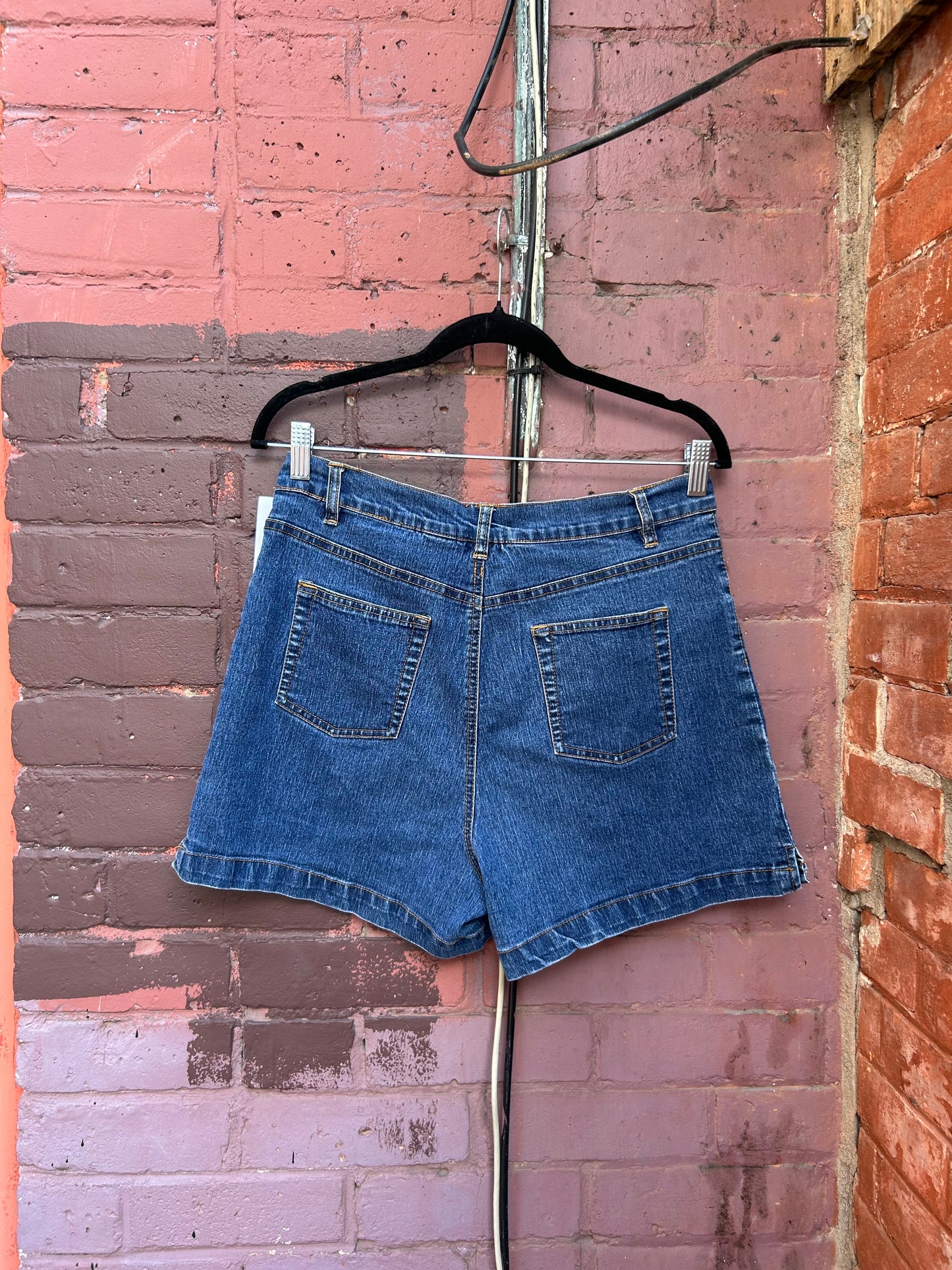 90’s Vintage Blue Denim Shorts / 30 Waist