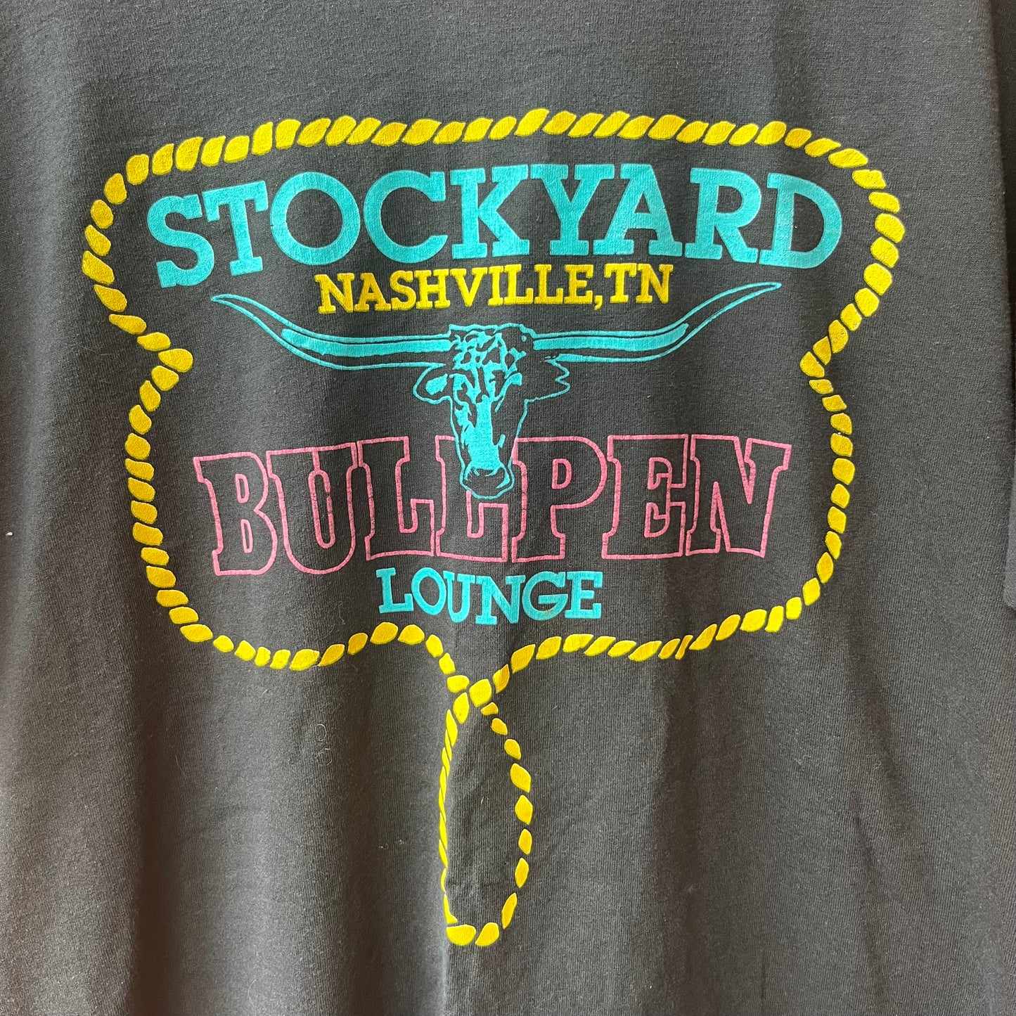 80’s Vintage Nashville Western Bullpen Tee / Size XL