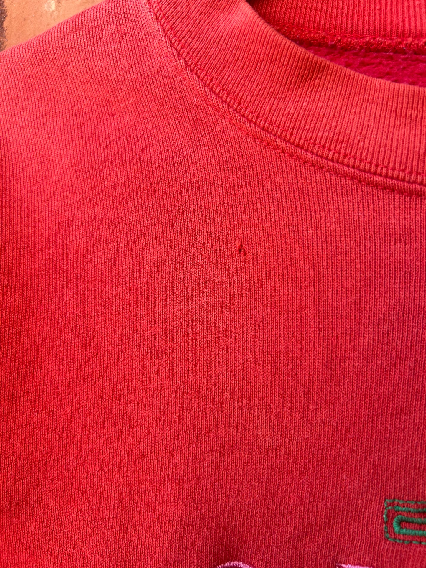 90’s Vintage Guess Orange Logo Crewneck Sweater / Size L