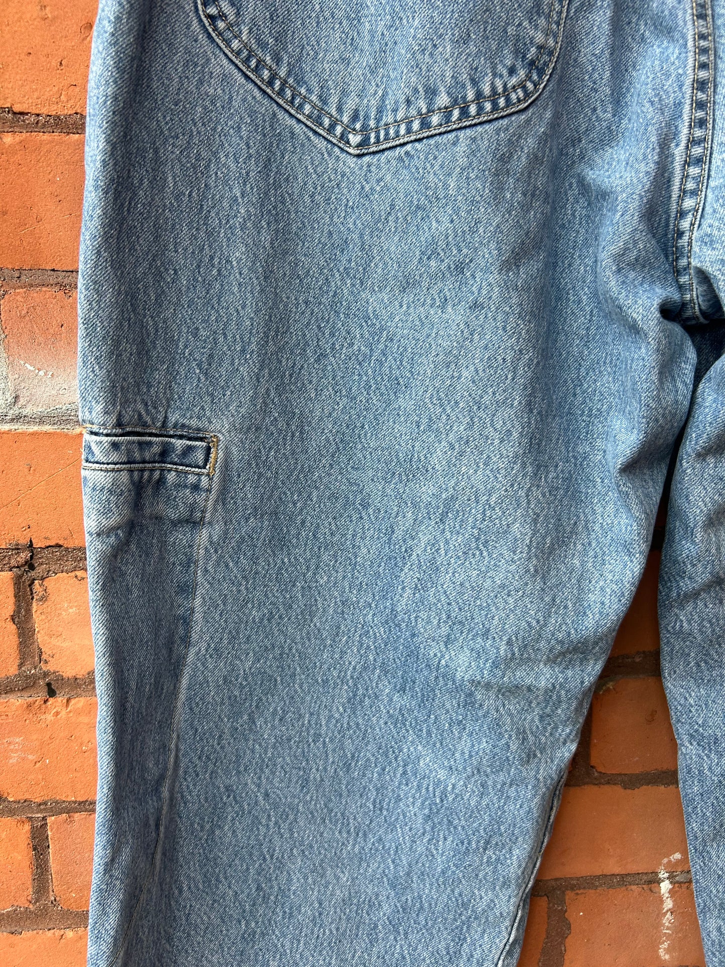 80’s Vintage Girbaud High Waist Light Wash Jeans / 36 Waist