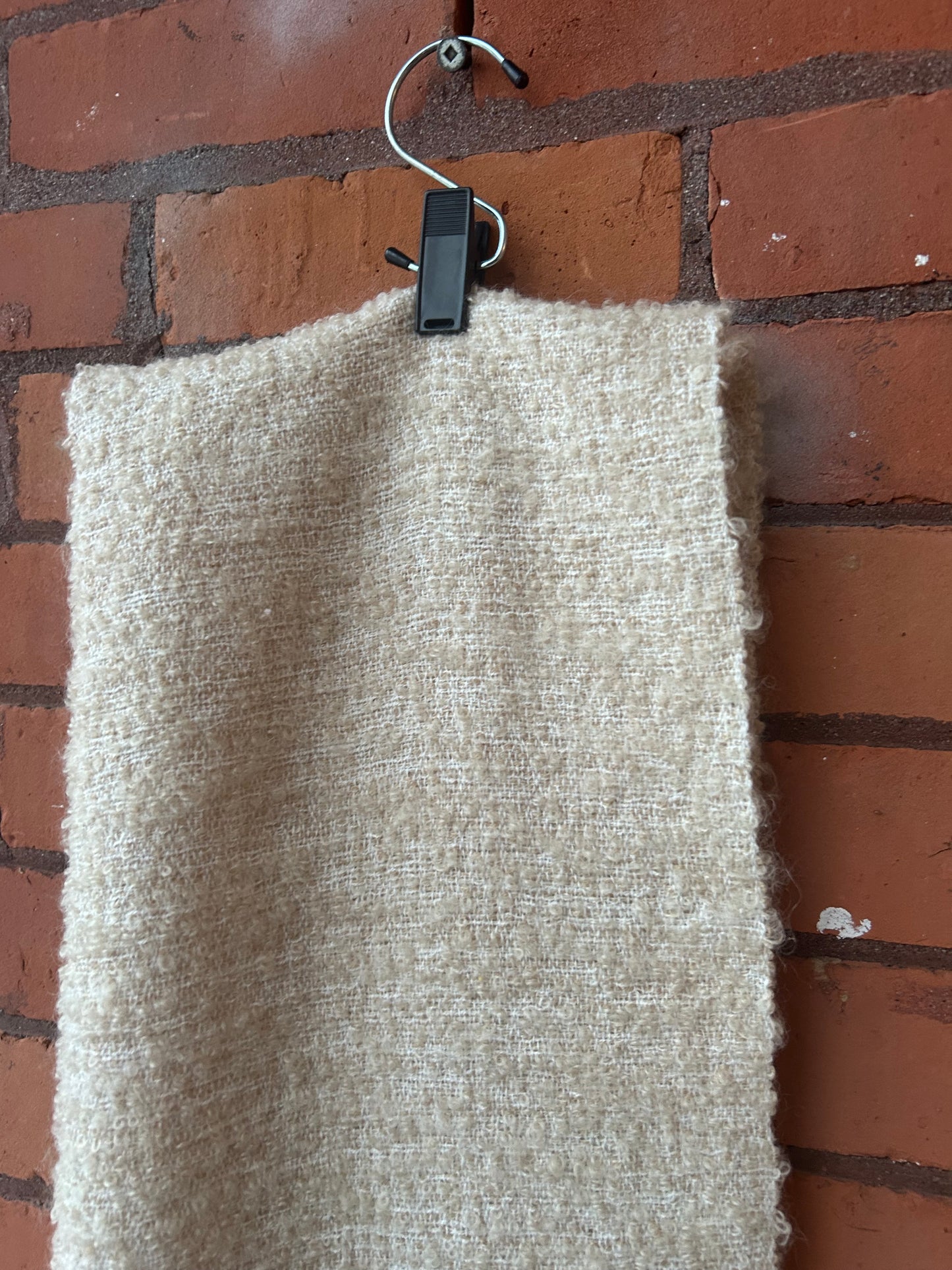 90’s Vintage Beige Tassle Blanket Scarf