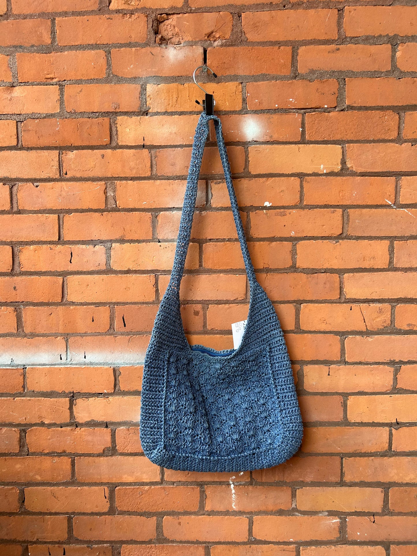 90’s Vintage Blue Crotchet Purse
