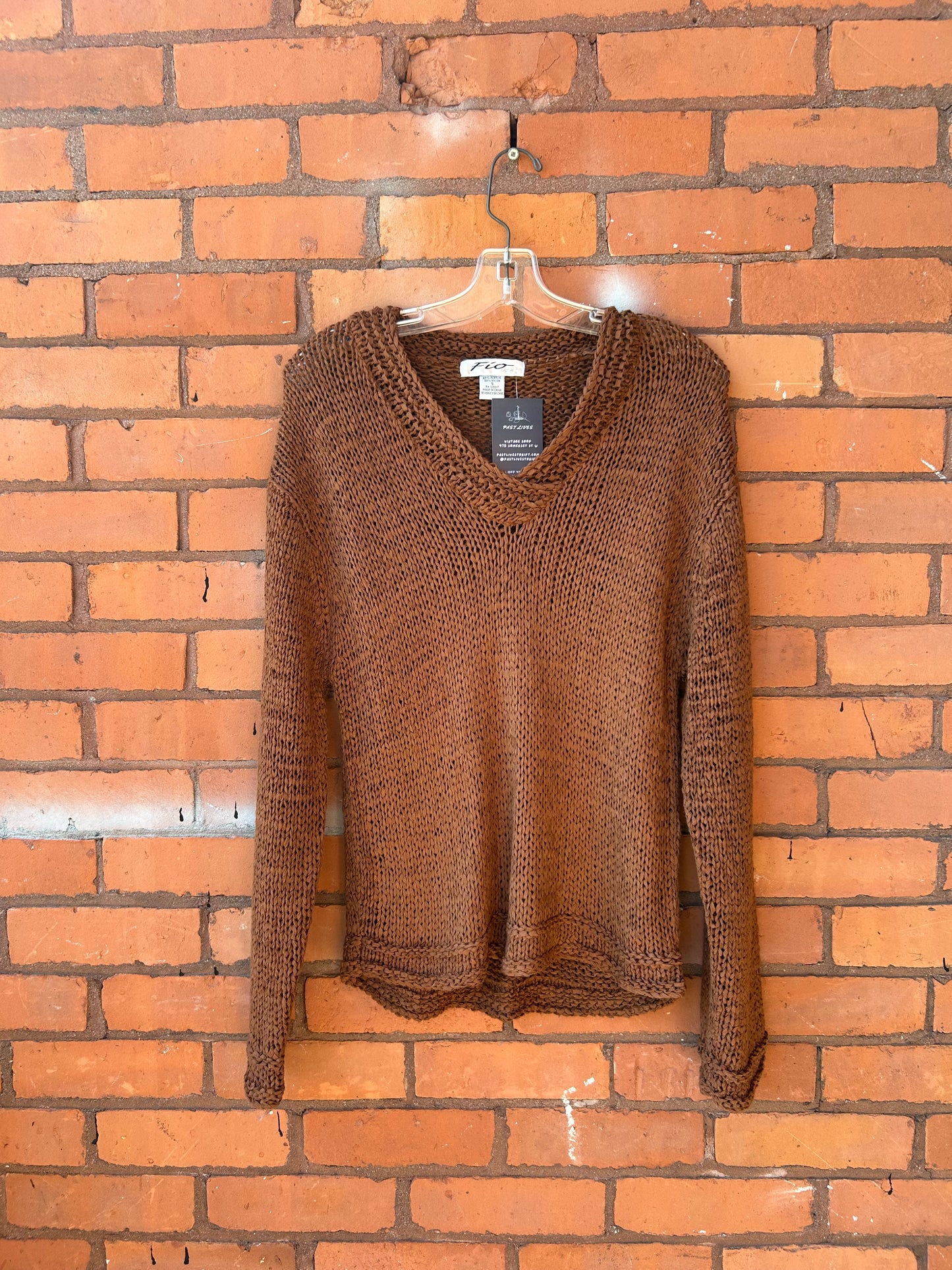 90’s Vintage Cinnamon Crotchet Style Sweater / Size S