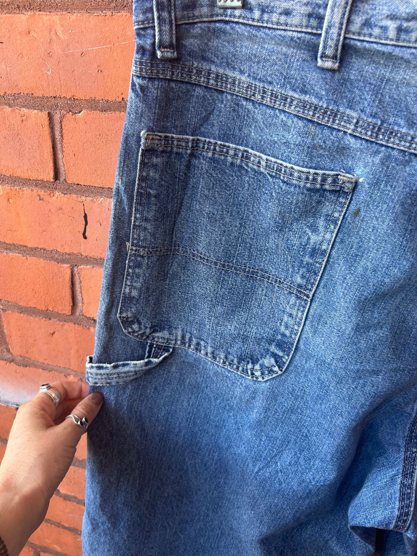 Y2K Vintage Long Baggy Jorts / 38 Waist