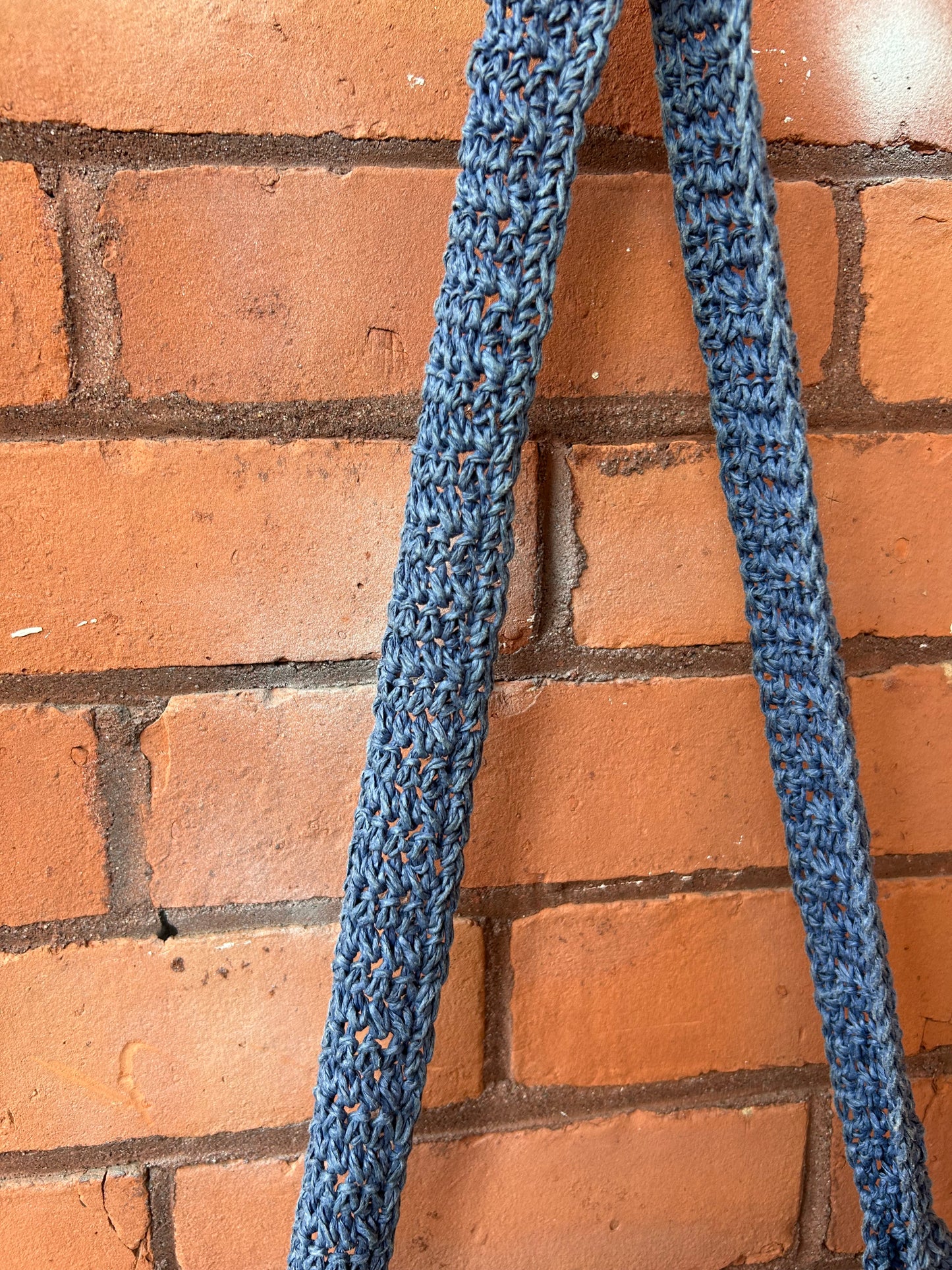 90’s Vintage Blue Crotchet Purse