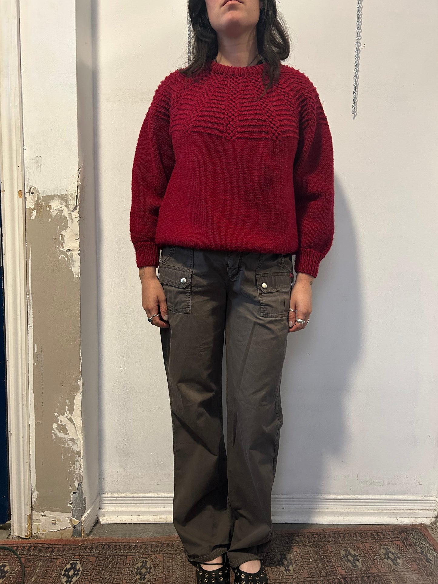 Y2K Vintage Guess Green Mid Rise Cargo Pants / 36 Waist