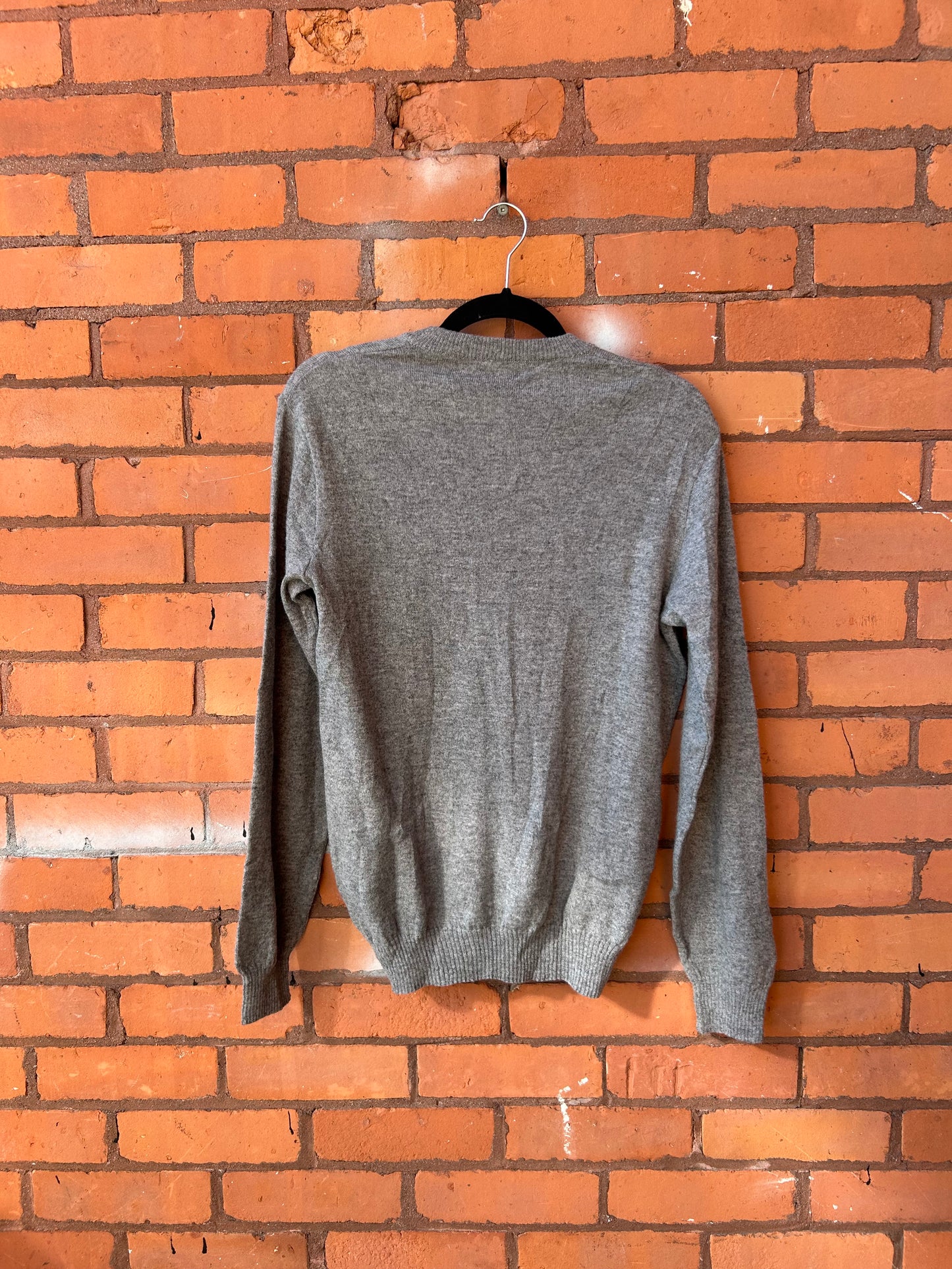 90’s Vintage Grey Lambswool Sweater / Size S