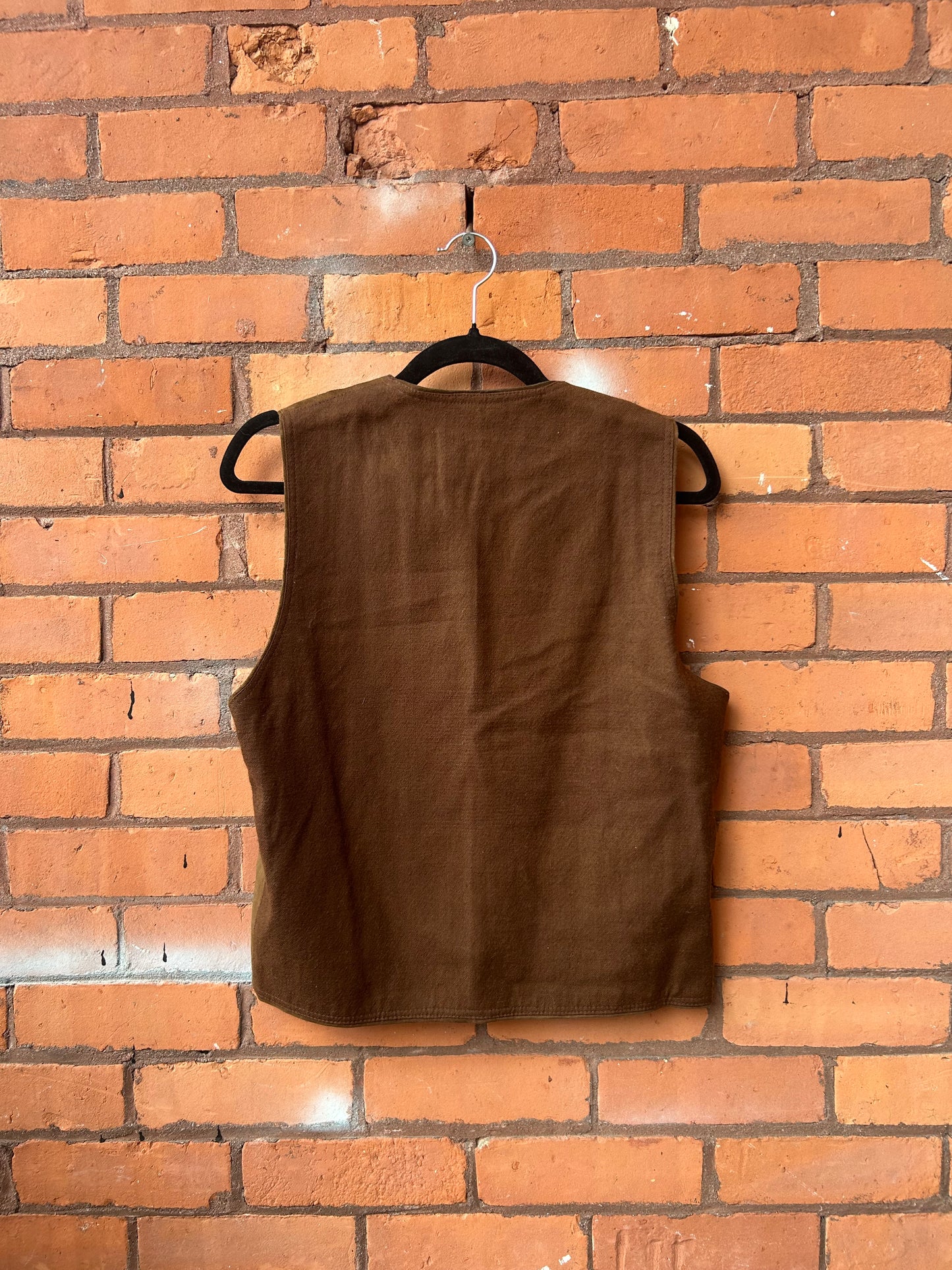 90’s Vintage Brown Suede Vest / Size M