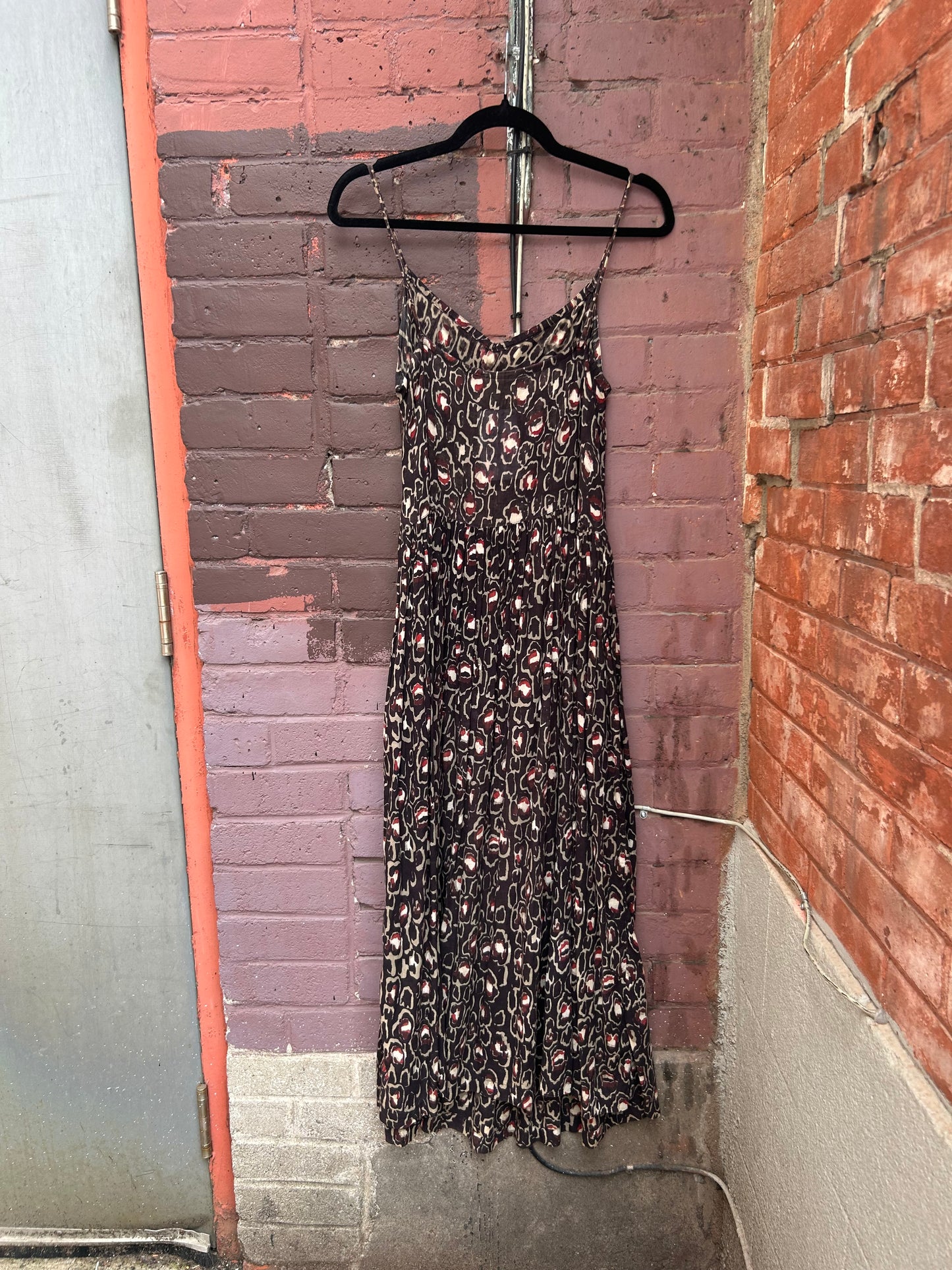 Y2K Vintage Purple Basque Waist Cotton Dress / Size 8