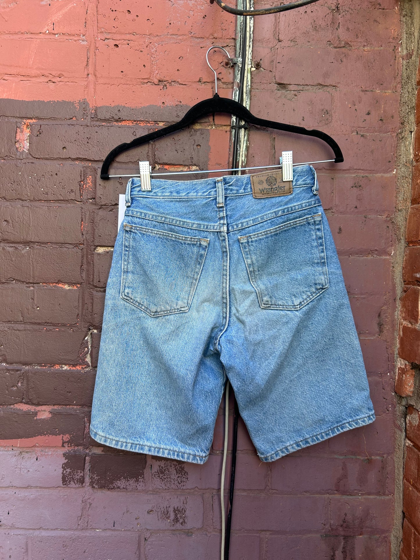 90’s Vintage Faded Blue Jorts / 26 Waist