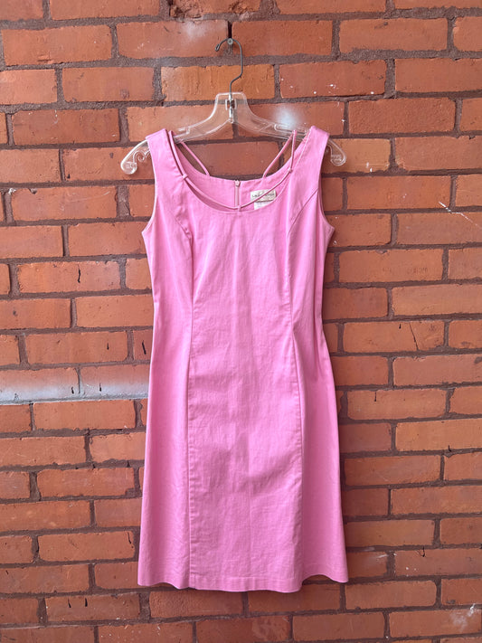 90’s Vintage Pink Mini Dress / Size 4