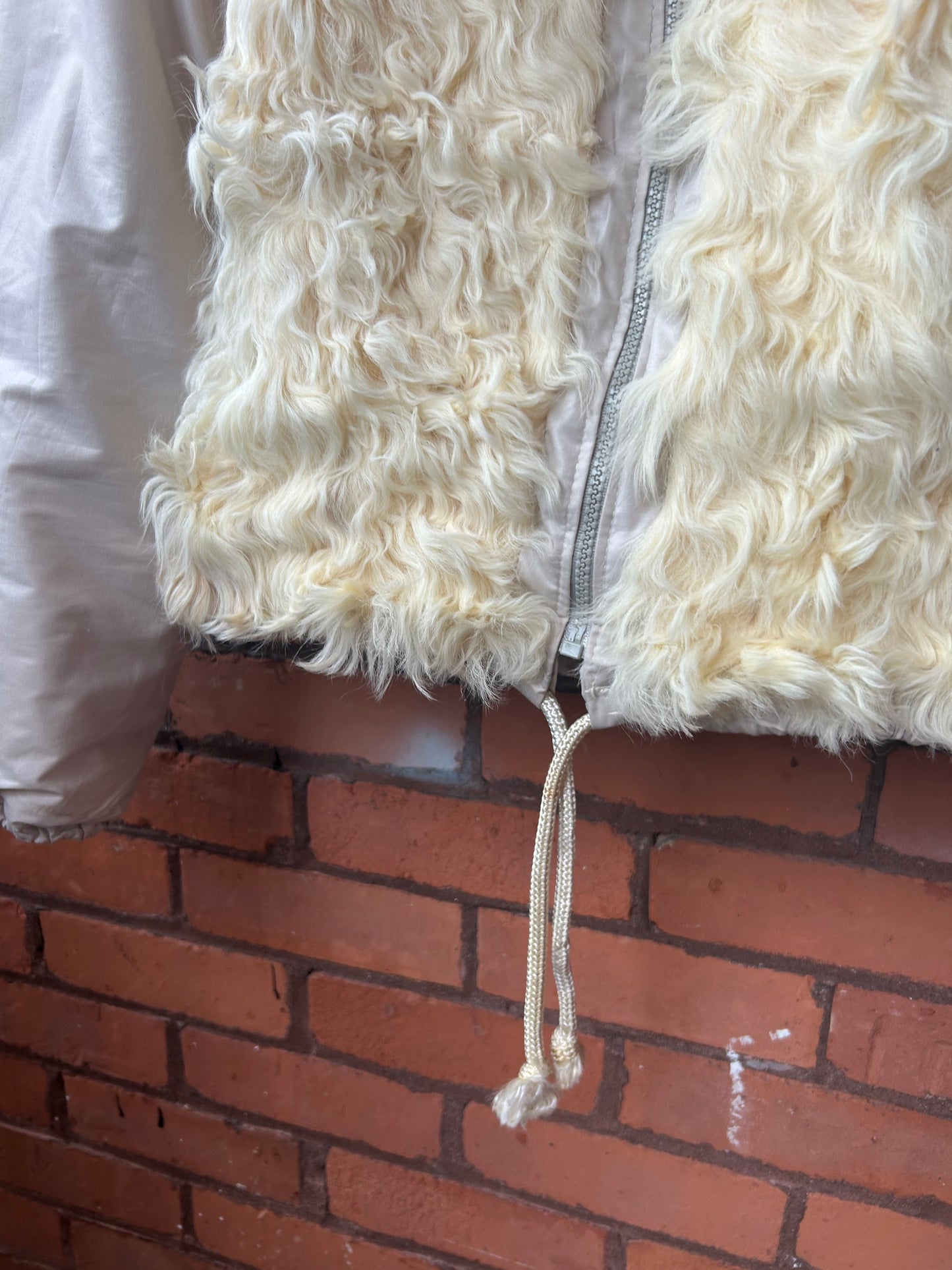 80’s Vintage Sheepskin Reversible Bomber Jacket / Size XS-S