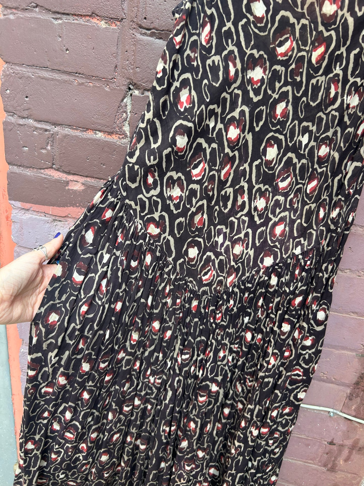 Y2K Vintage Purple  Basque Waist Cotton Dress / Size 8