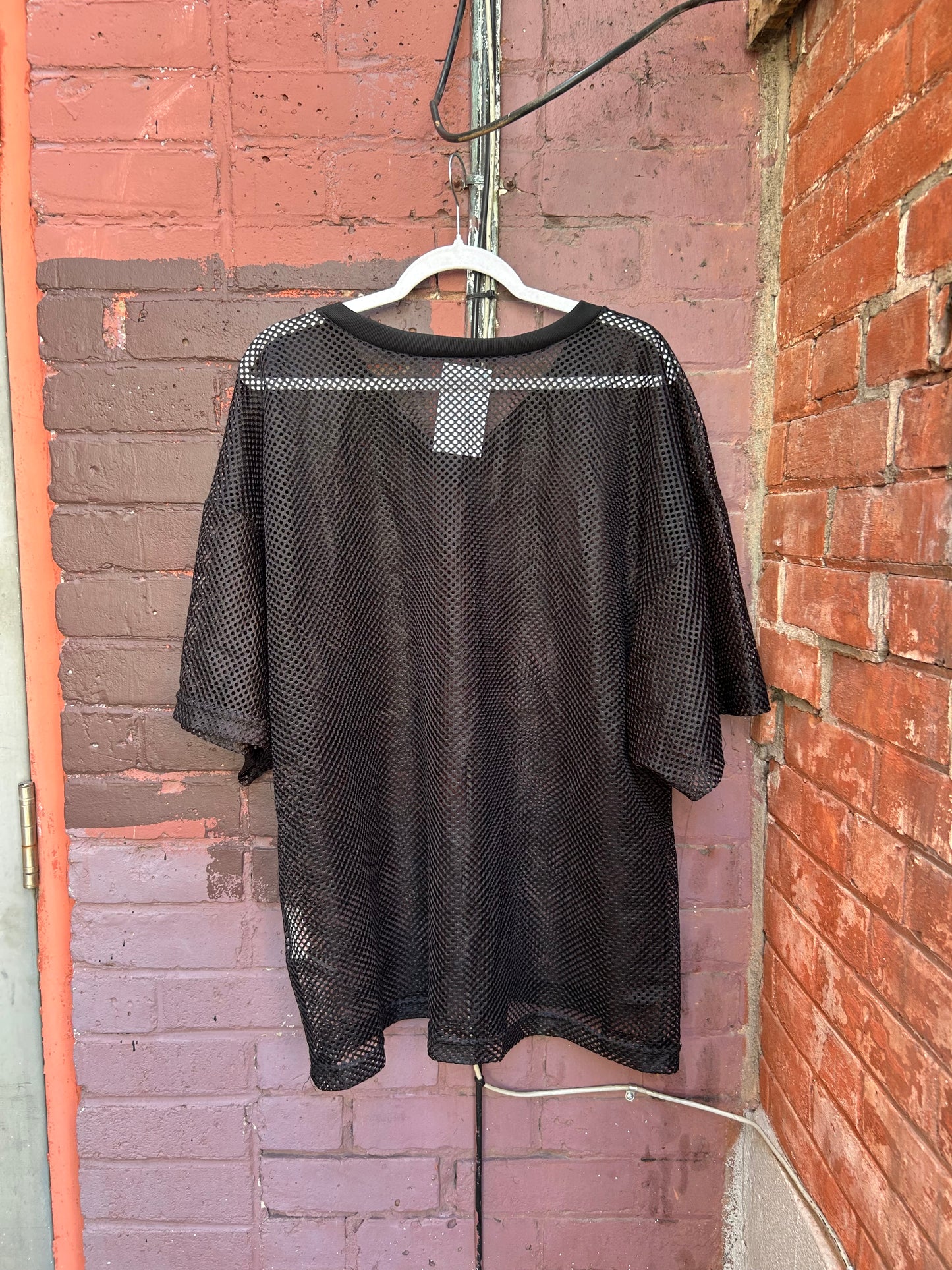 90's Vintage Black Mesh Jersey / Size XXL