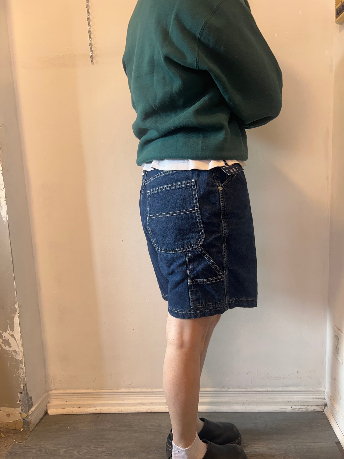 90's Vintage Tommy Hilfiger Denim Carpenter Shorts / 34 Waist