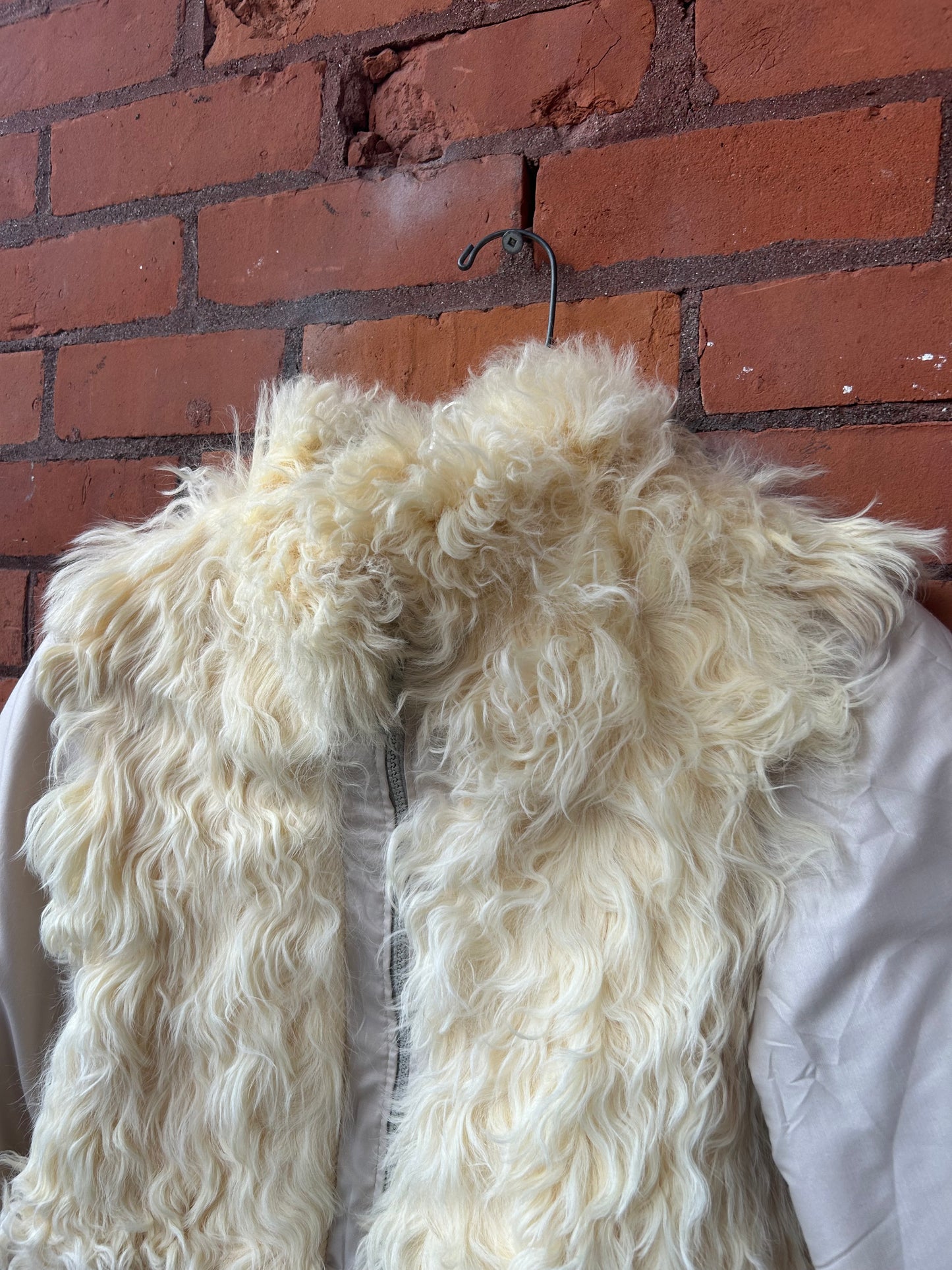 80’s Vintage Sheepskin Reversible Bomber Jacket / Size XS-S
