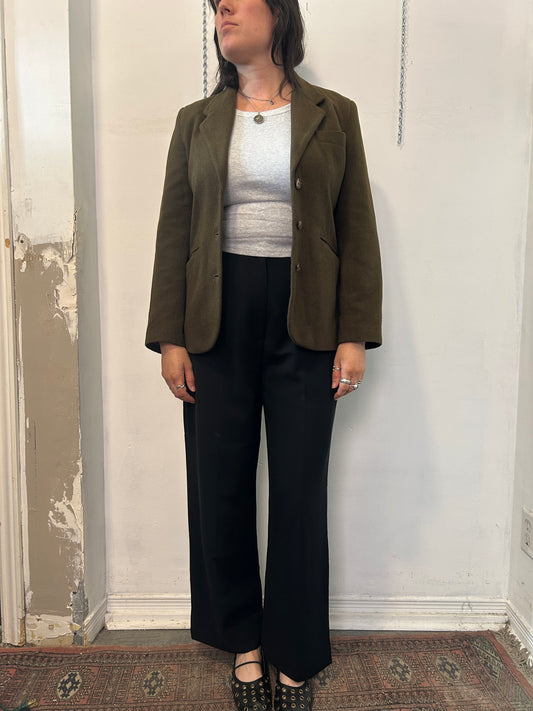 90’s Vintage Gap Olive Green Wool Blazer / Size S