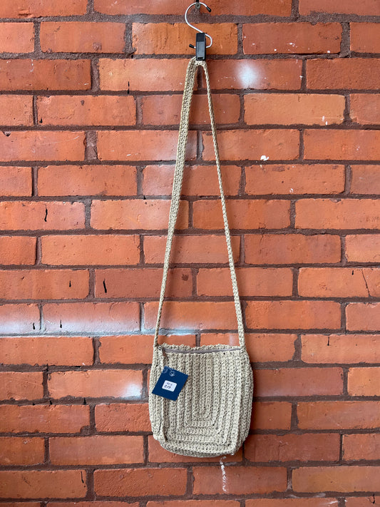 90’s Vintage Beige Crotchet Crossbody Purse
