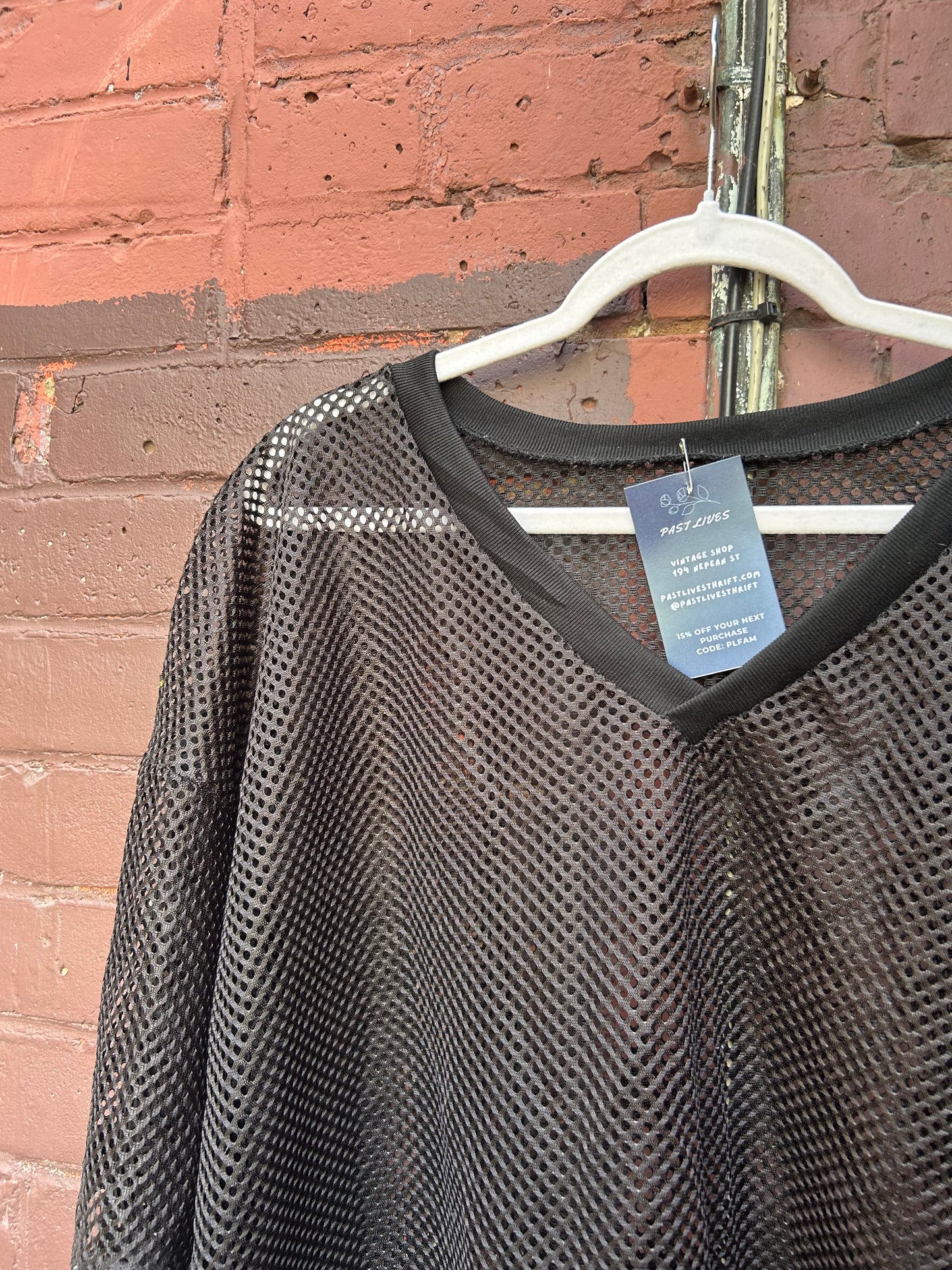 90's Vintage Black Mesh Jersey / Size XXL