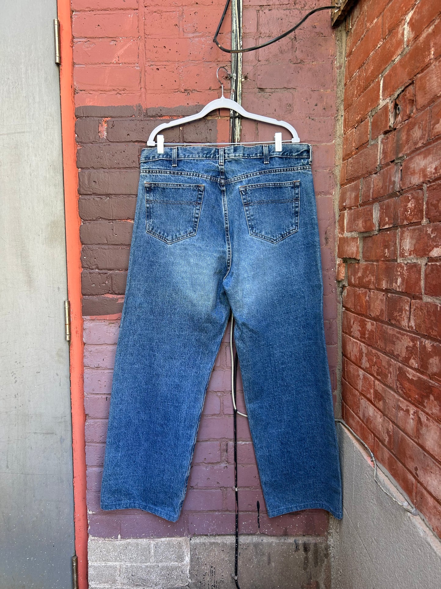 Y2K Vintage DKNY Baggy Blue Jeans / 40 Waist