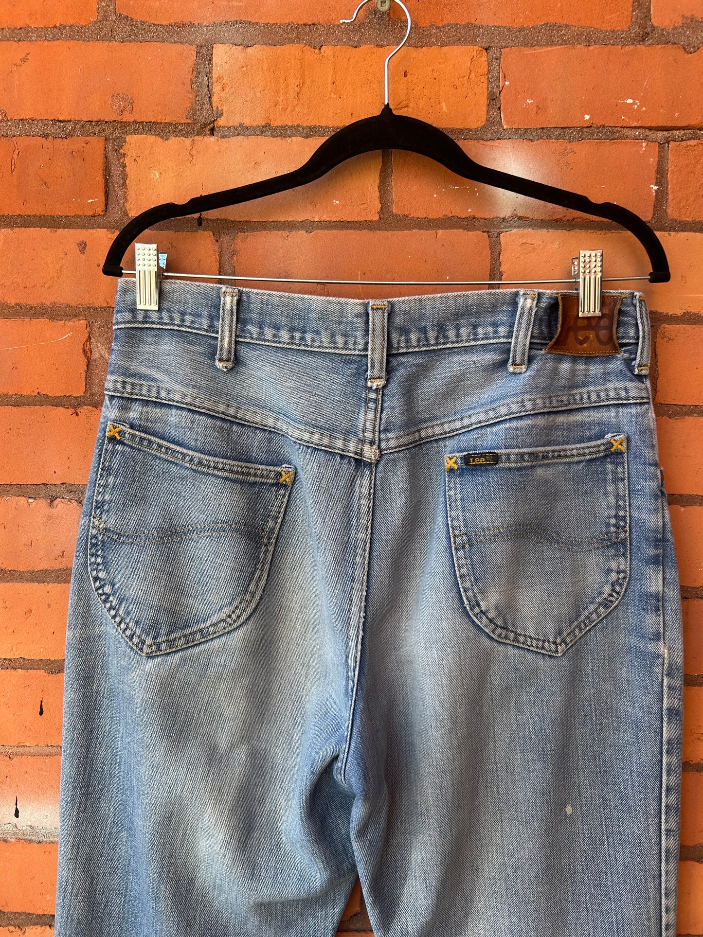 80’s Vintage Lee Faded Blue Bootcut Jeans / 34 Waist