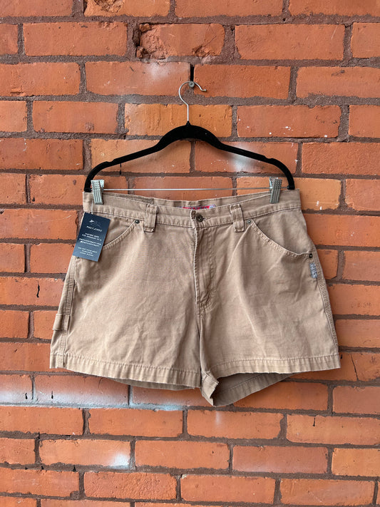 90’s Vintage Brown Carpenter Cargo Mid Rise Shorts / 34 Waist