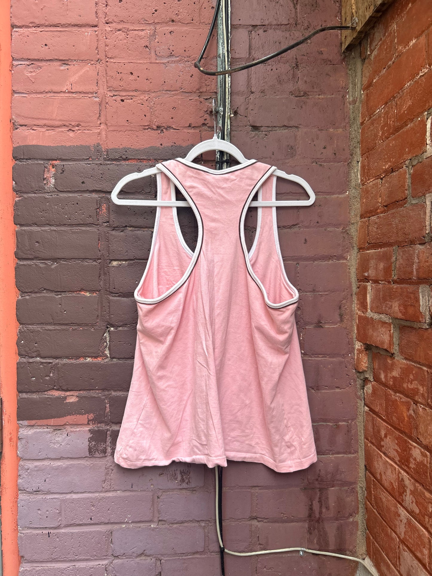 90’s Vintage Pink Racer Back Tank Top / Size XXL