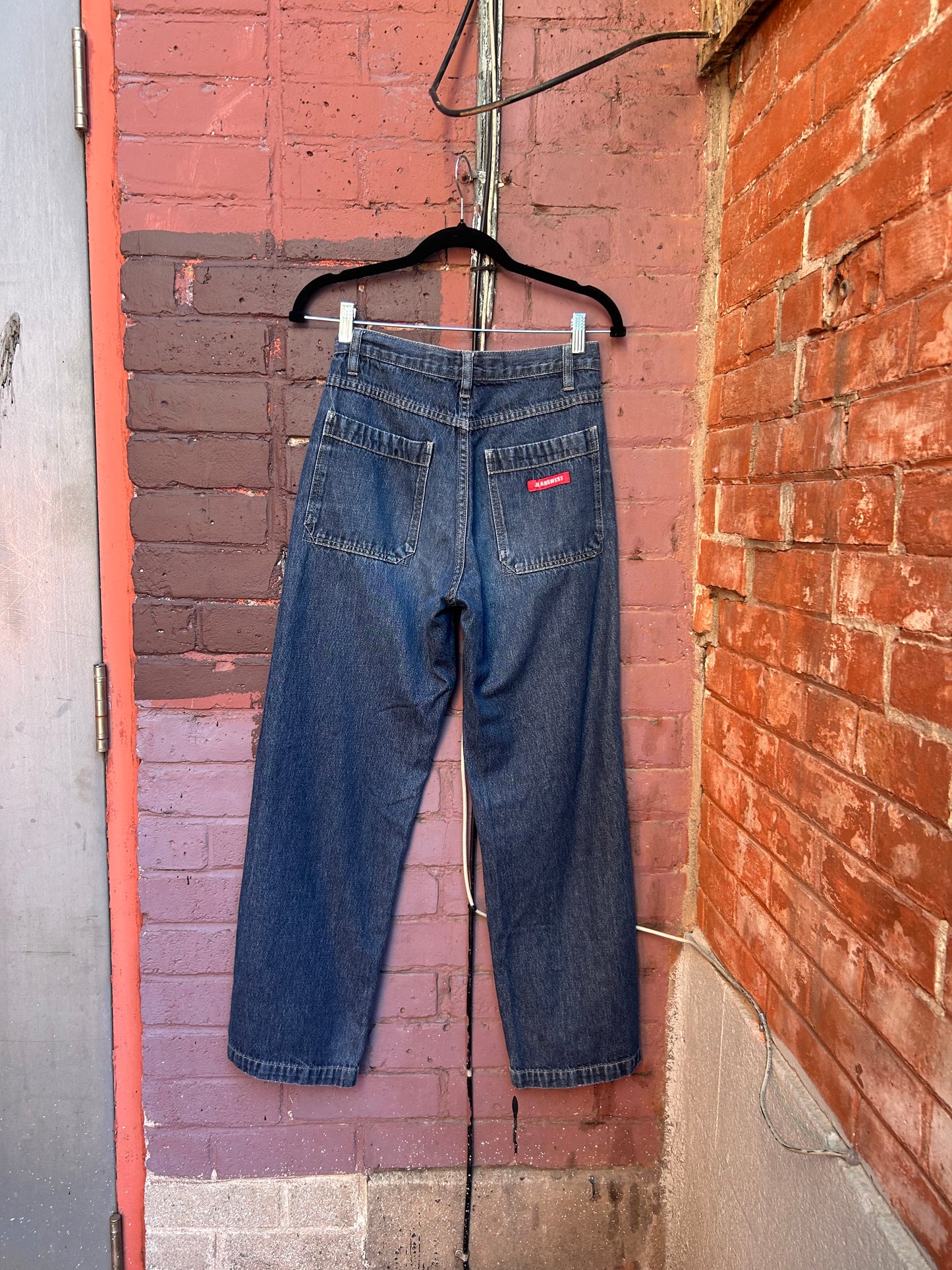 Y2K Vintage Dark Straight Leg Jeans / 28 Waist