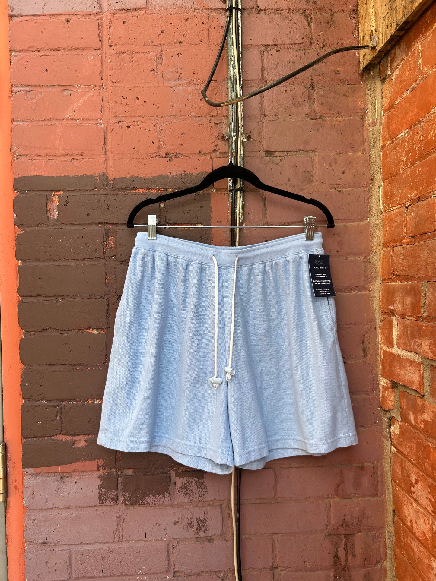 90’s Vintage Baby Blue Athletic Shorts / 32 - 36 Waist