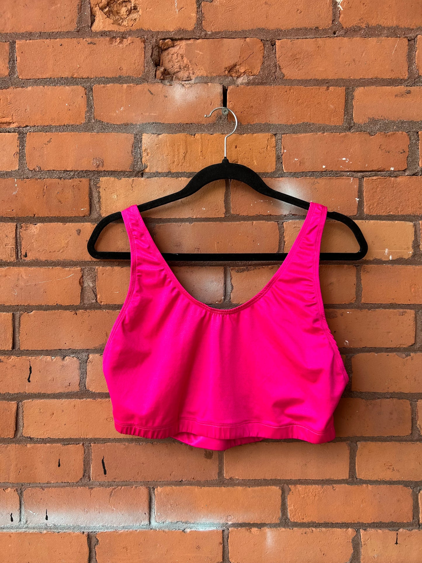 90’s Vintage Pink Sail Boat Swim Top / Size L