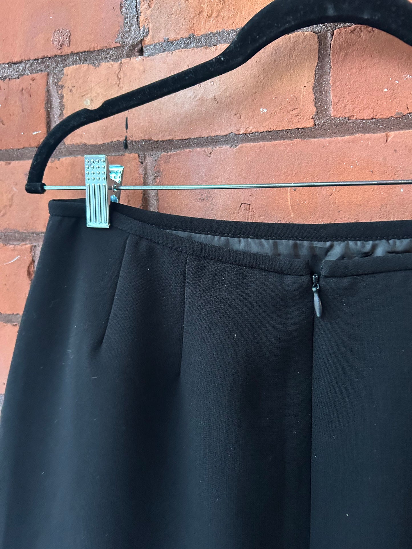 Y2K Vintage Black Mini Skirt / 30 Waist