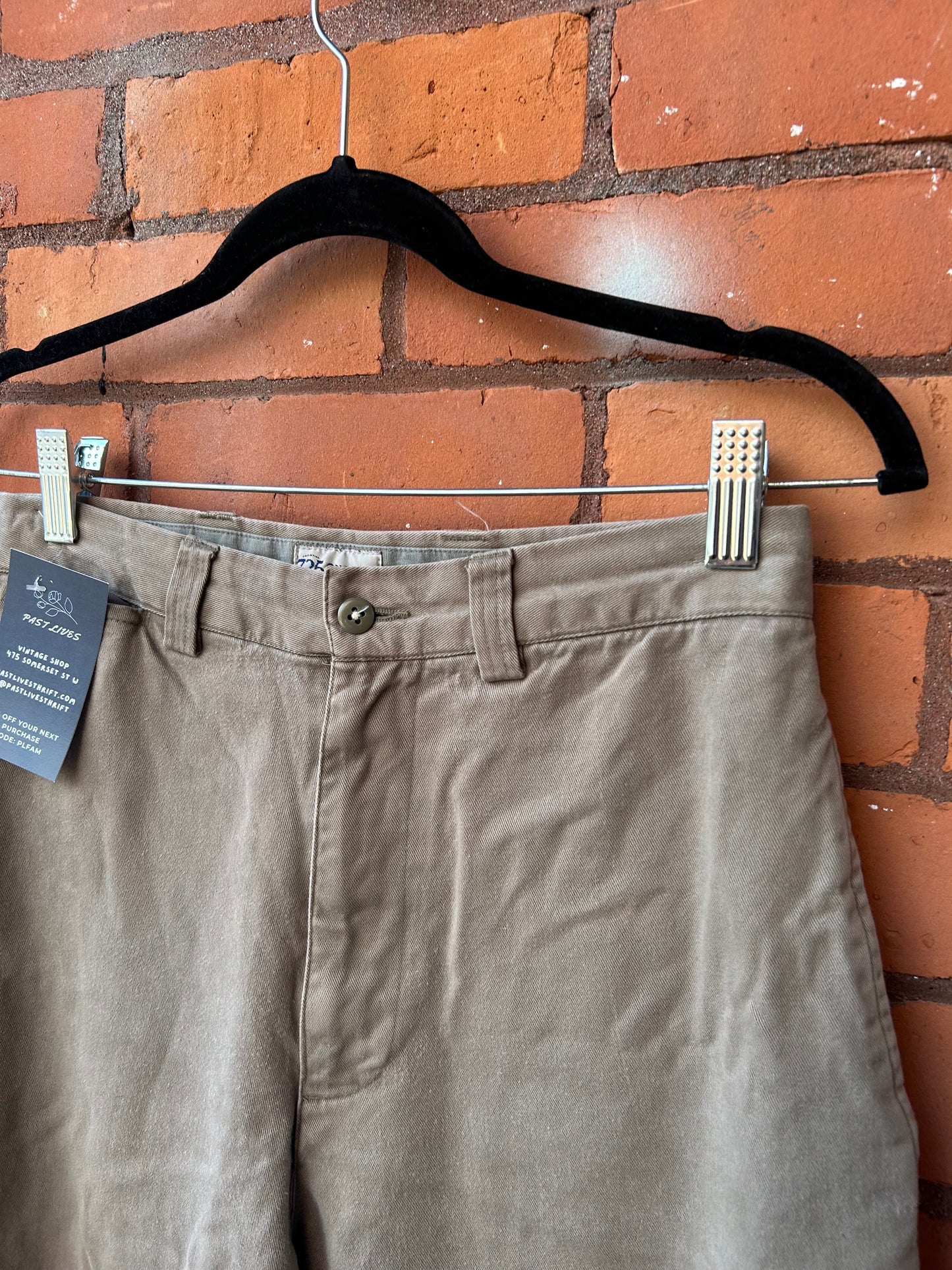 90’s Vintage Khaki Green Cotton Pants