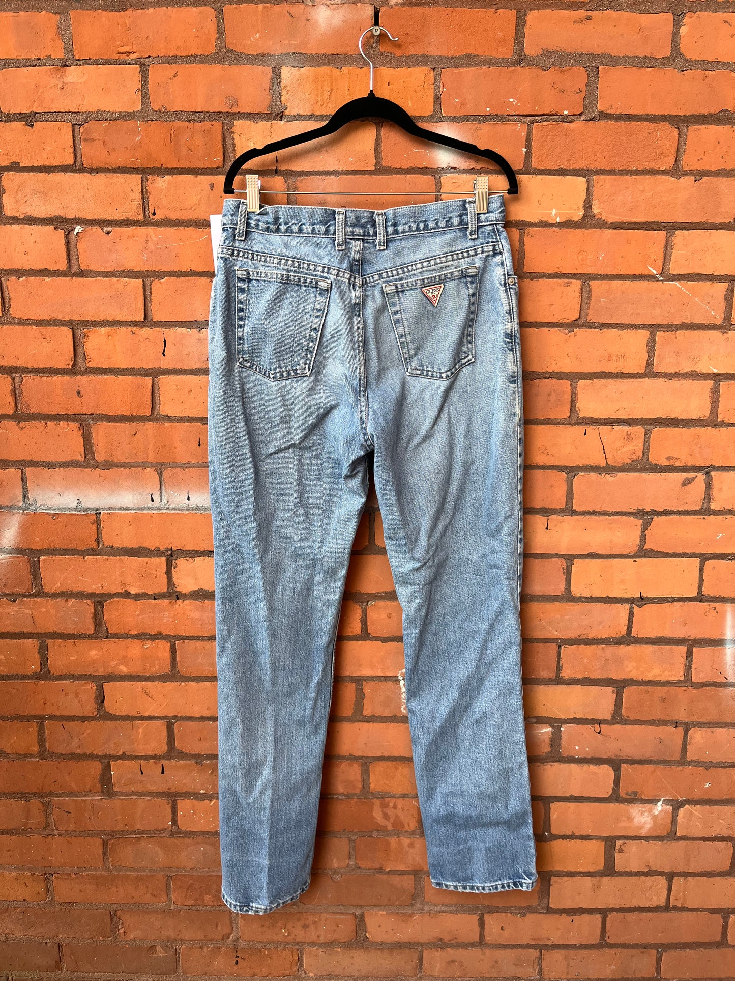 90’s Vintage Guess High Waist Faded Jeans / 32 Waist