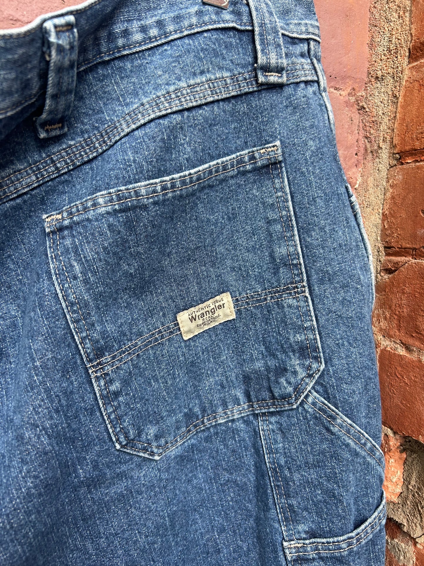 Y2K Vintage Blue Carpenter Jorts / 46 Waist