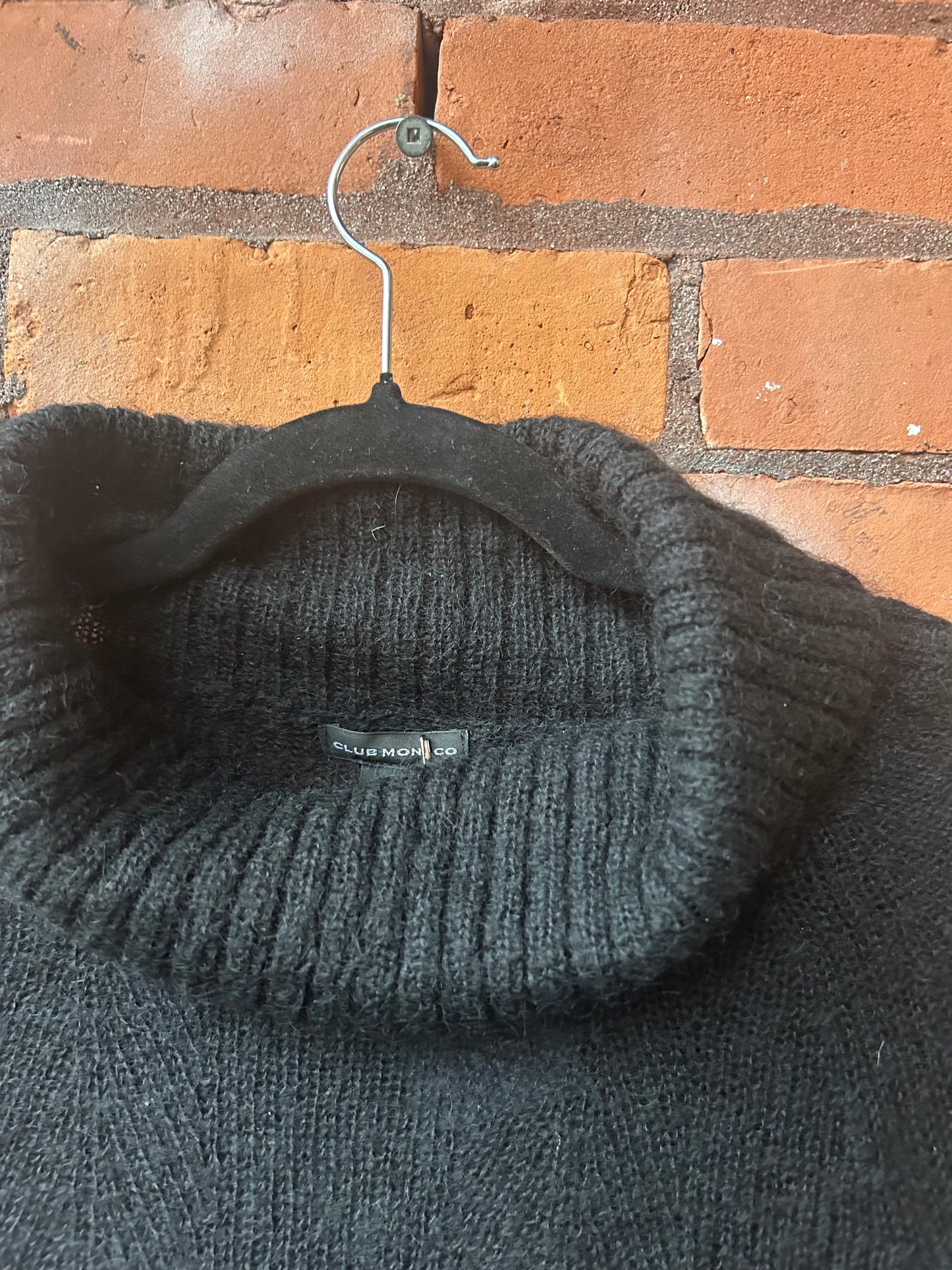 90’s Vintage Club Monaco Mohair Sheer Knit Turtleneck / Size S