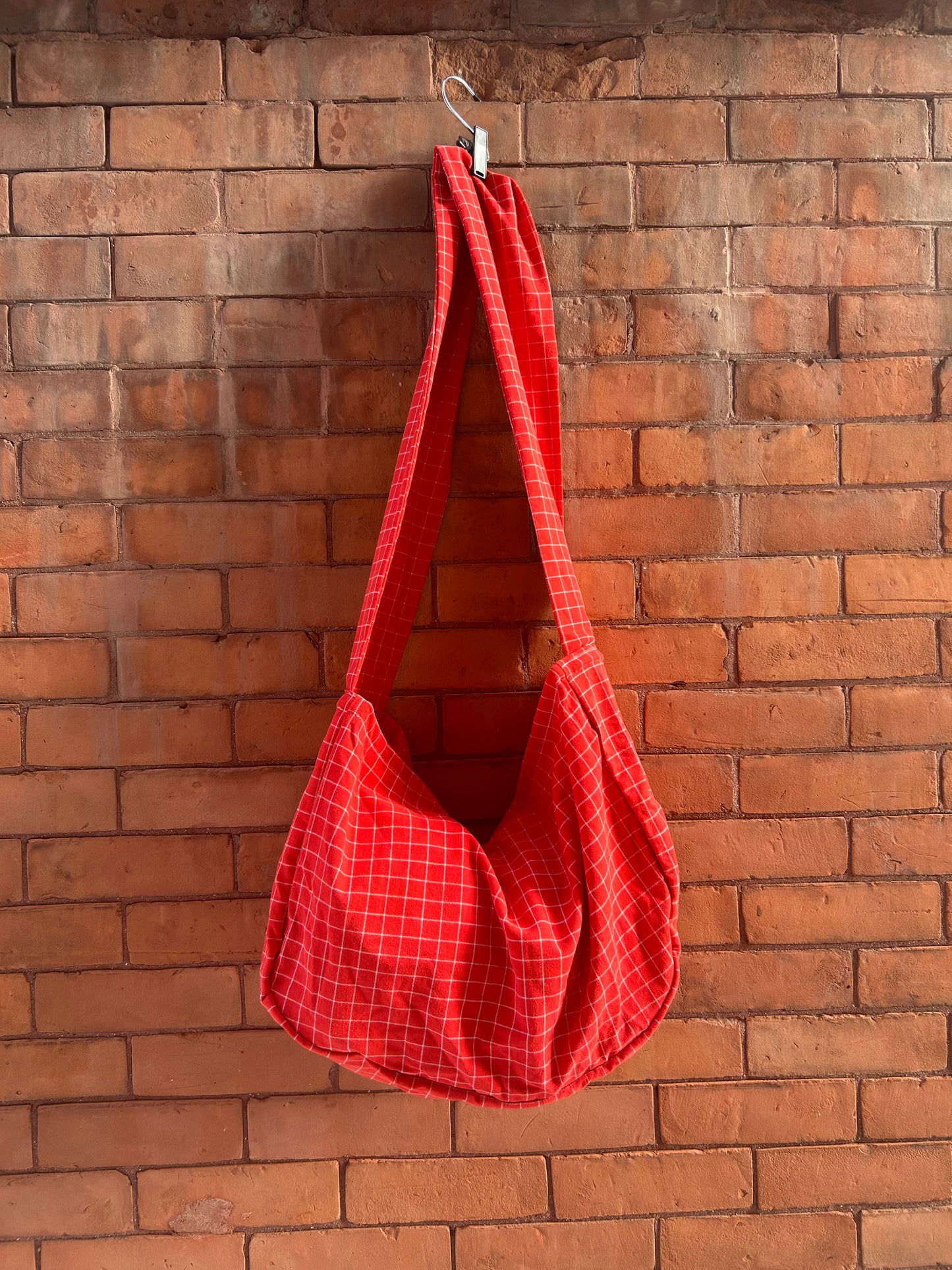 Sling Bag - Red Grid