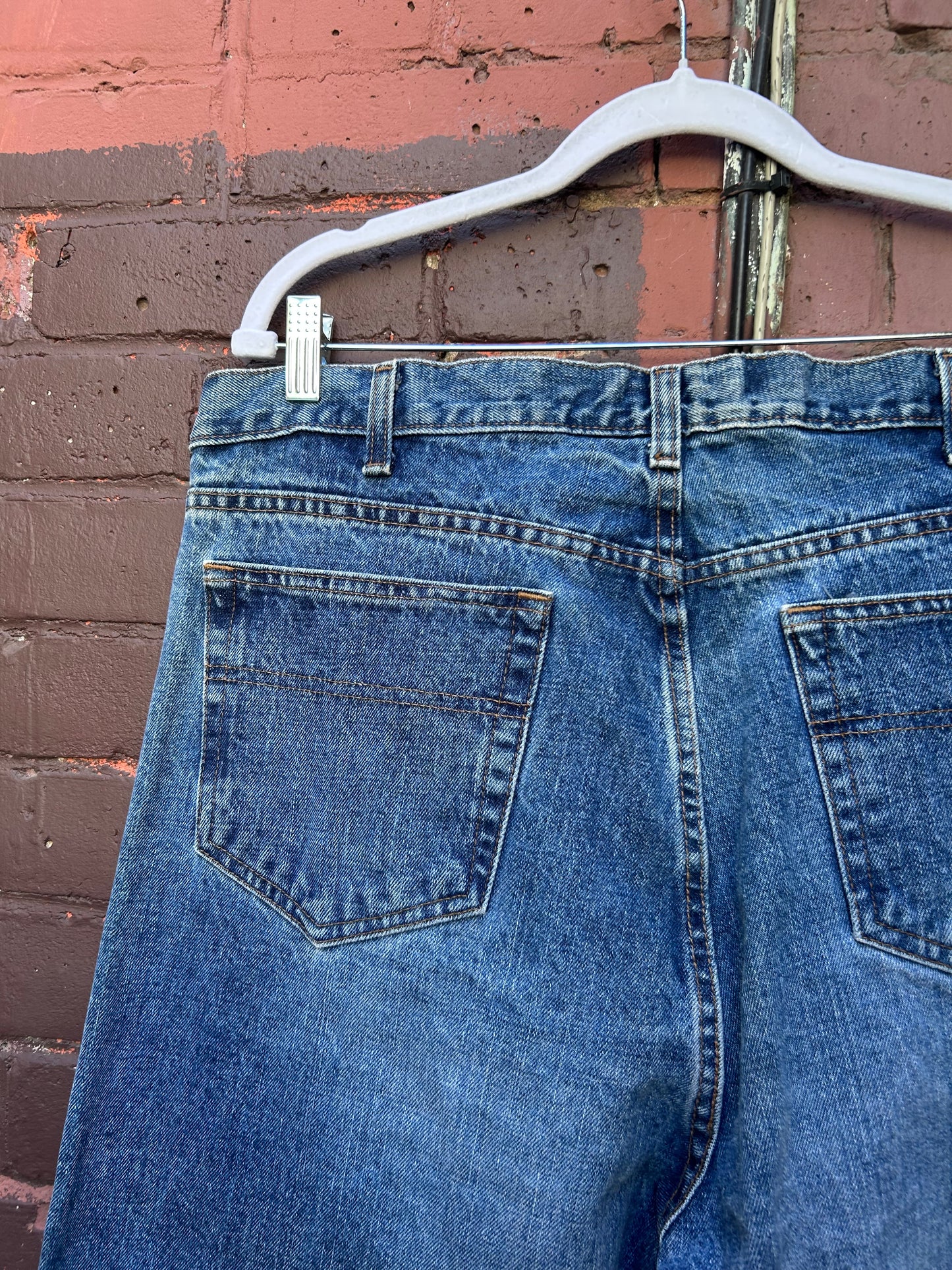 Y2K Vintage DKNY Baggy Blue Jeans / 40 Waist
