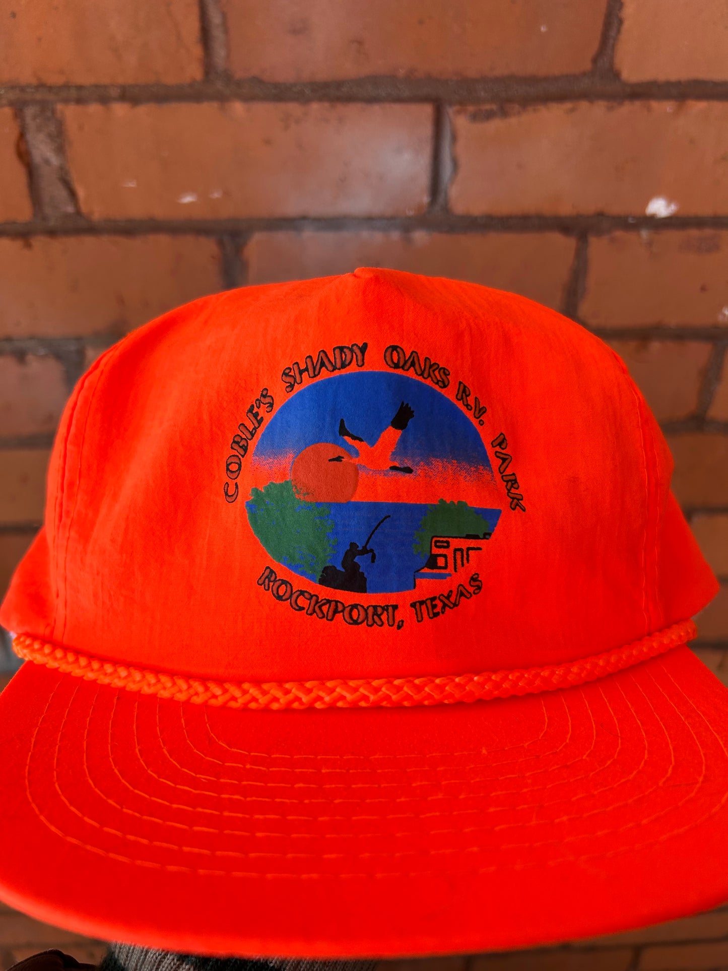 90’s Vintage Bright Orange Texas Trucker Hat