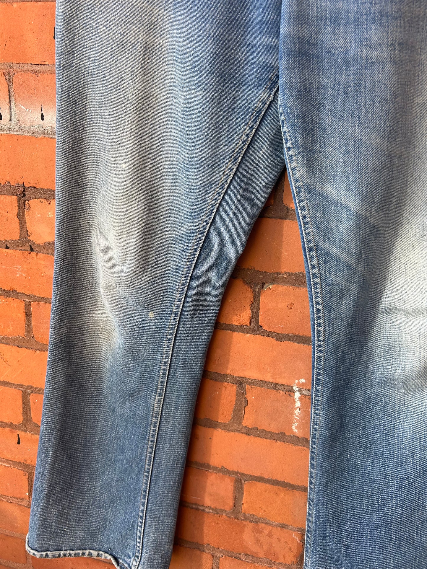 80’s Vintage Lee Faded Blue Bootcut Jeans / 34 Waist