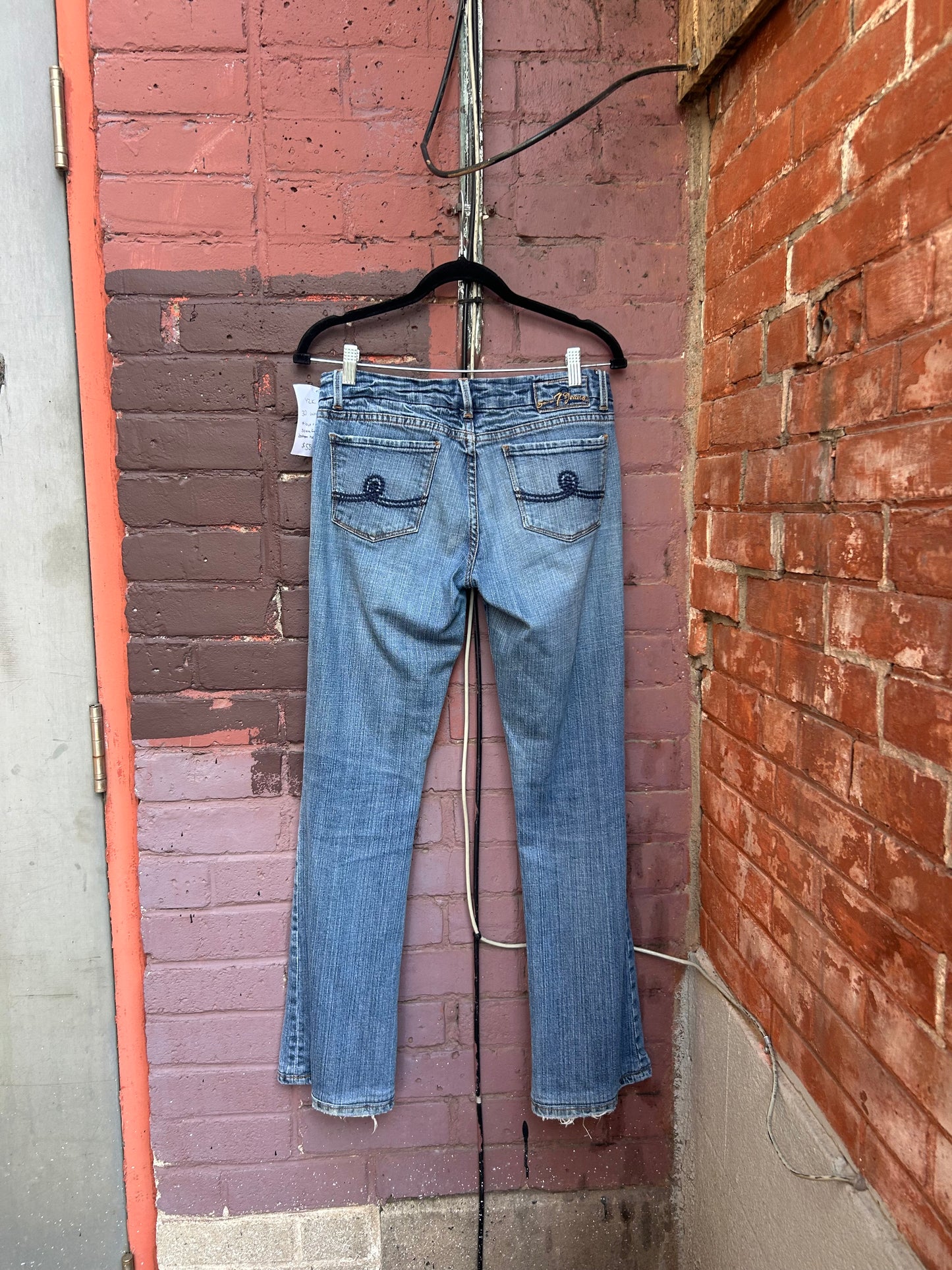 Y2K Vintage Low Rise Light Wash Flare Jeans / 30 Waist