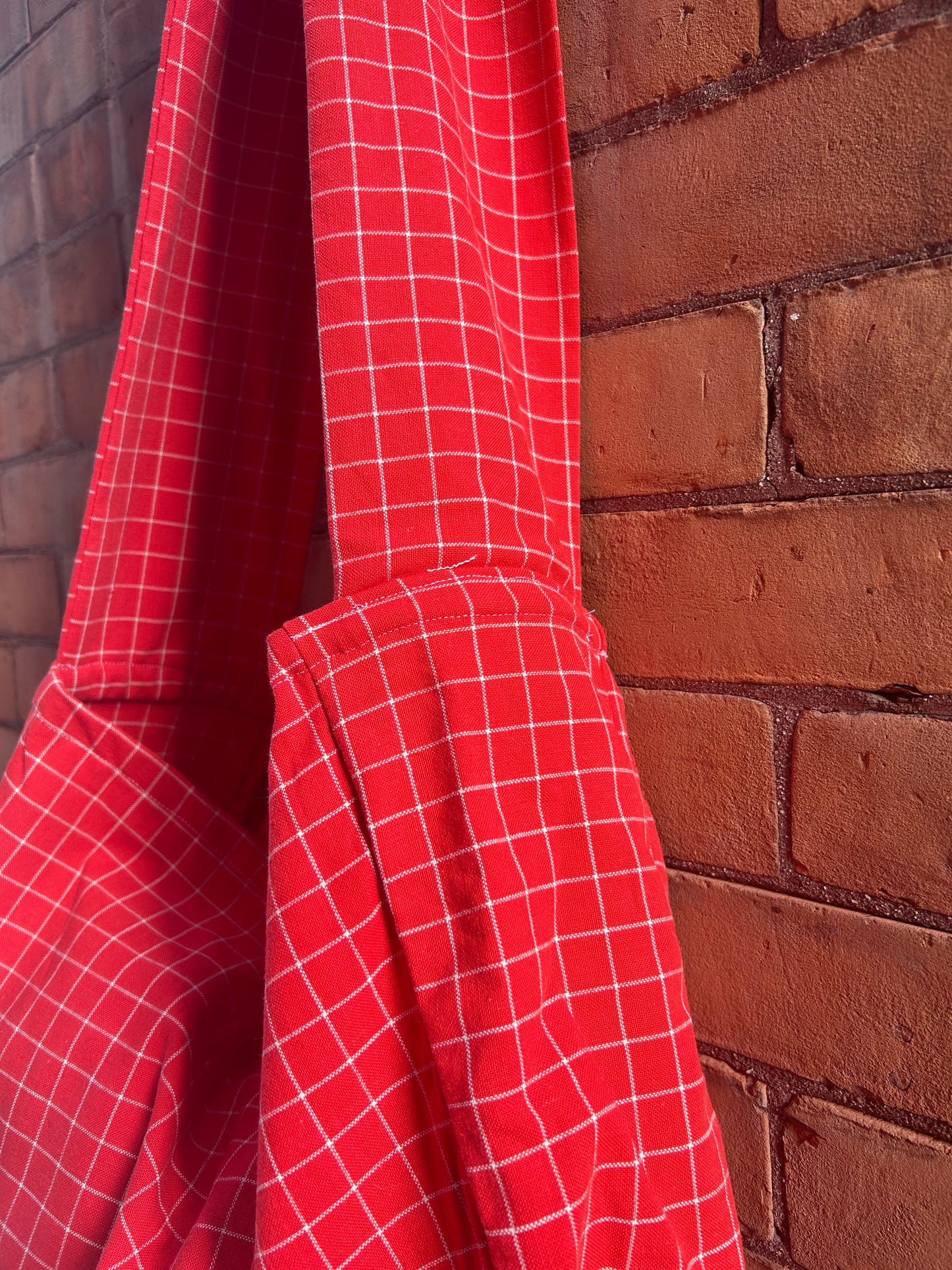 Sling Bag - Red Grid