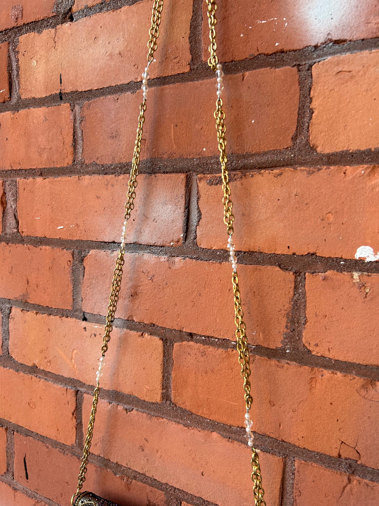 90’s Vintage Gold Beaded Evening Purse