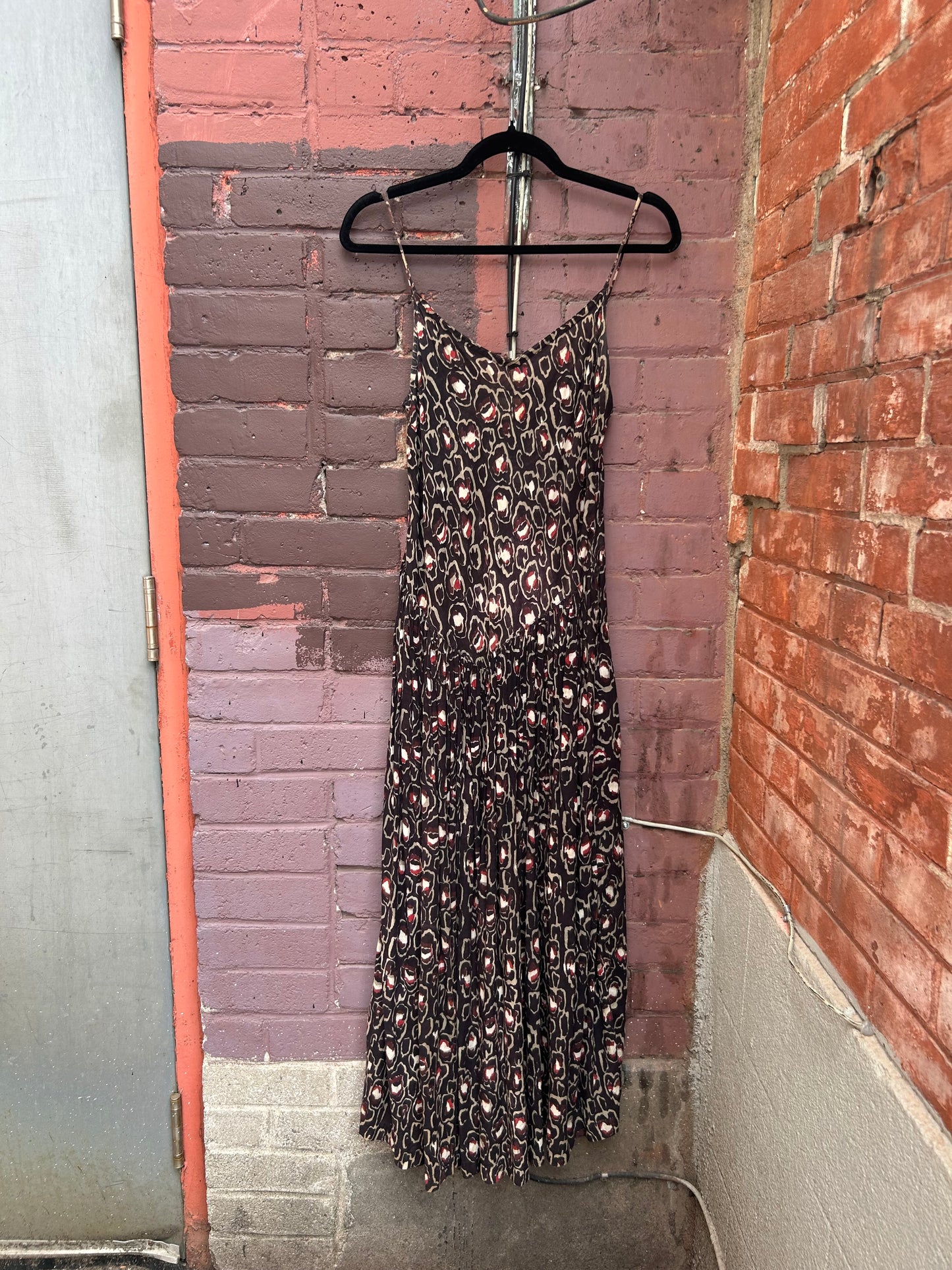 Y2K Vintage Purple  Basque Waist Cotton Dress / Size 8